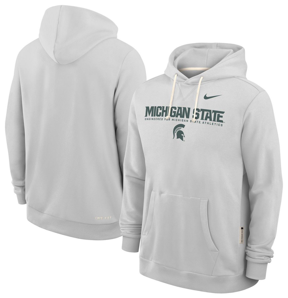 Nike Men's Michigan State Spartans Photon Dust Dri-FIT Standard Issue Pullover Hoodie product image