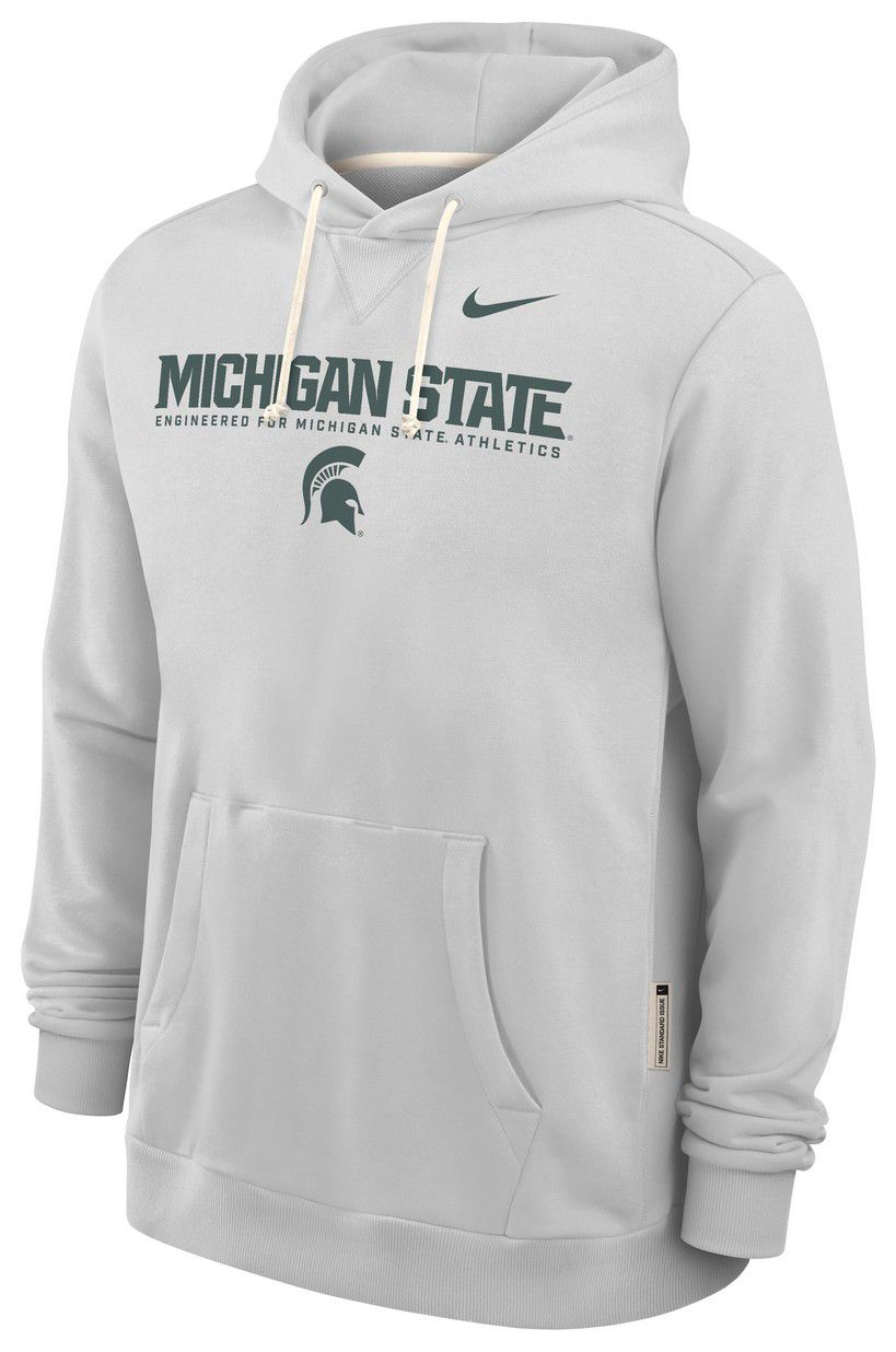 Nike Men's Michigan State Spartans Photon Dust Dri-FIT Standard Issue Pullover Hoodie product image