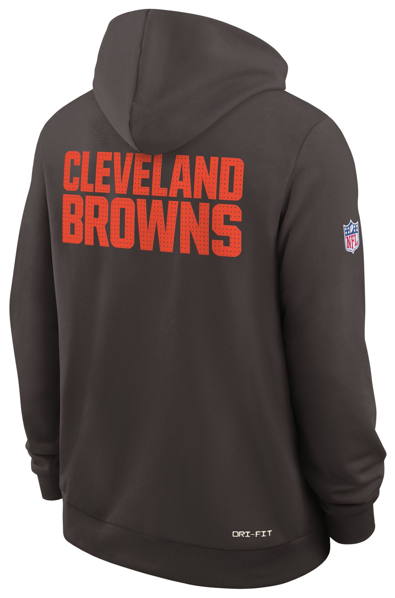 Nike Men's Cleveland Browns Seal Brown Standard Issue Pullover Hoodie product image
