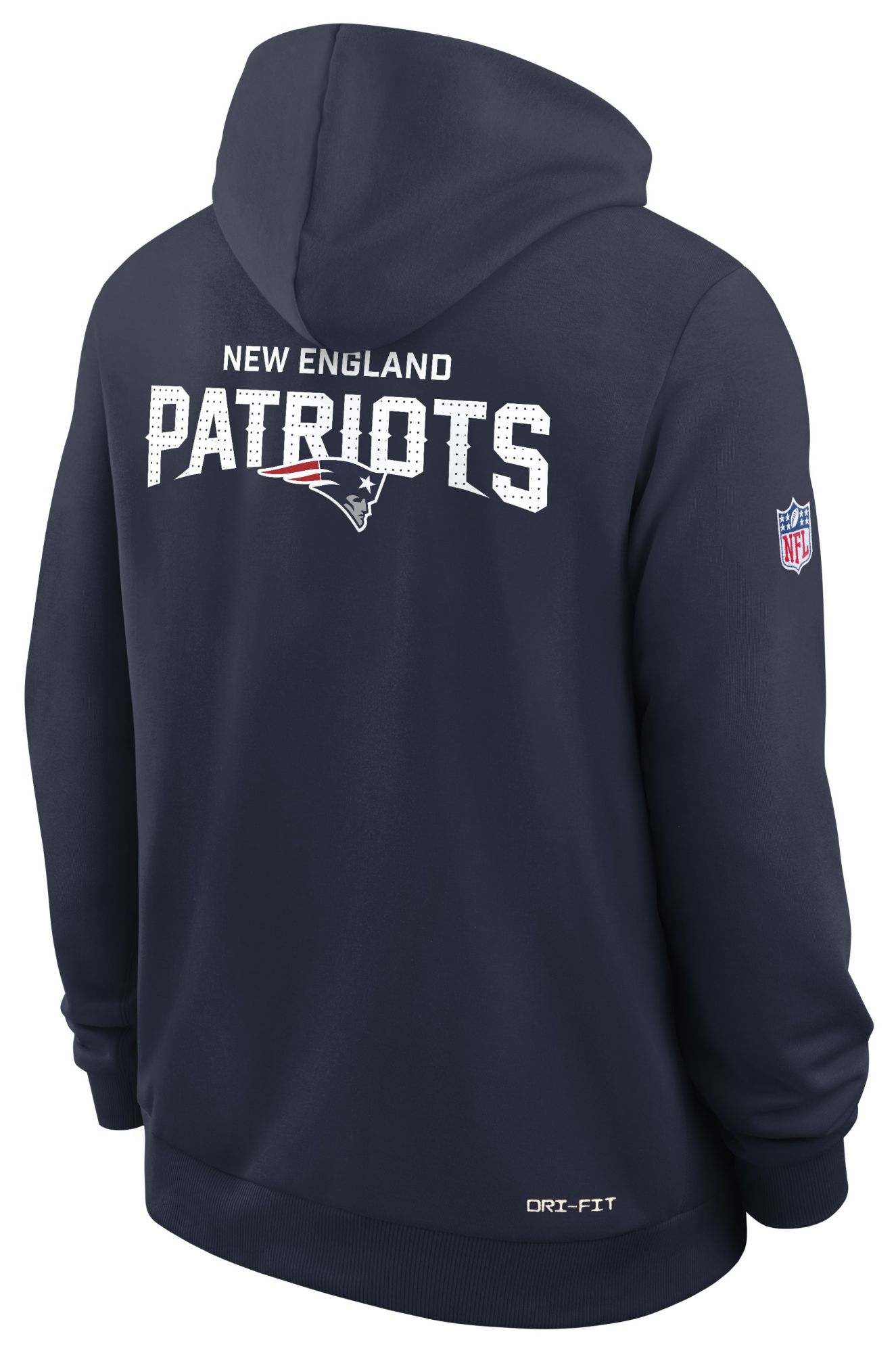 Nike Men's New England Patriots College Navy Standard Issue Pullover Hoodie product image
