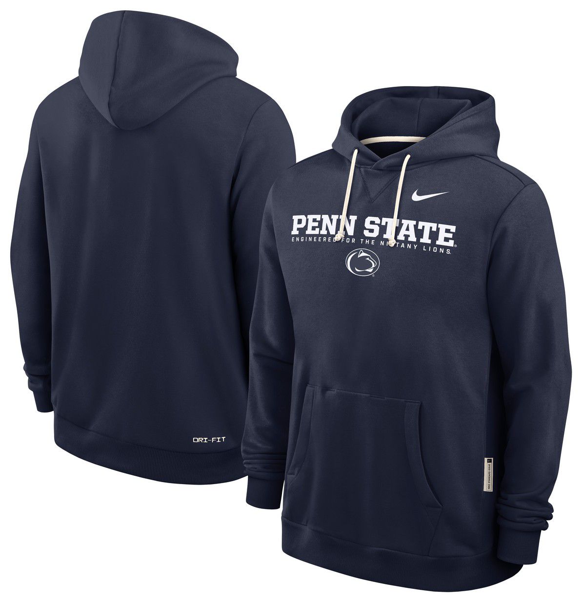 Nike Men's Penn State Nittany Lions College Navy Dri-FIT Standard Issue Pullover Hoodie product image