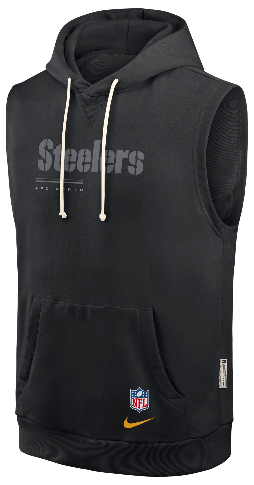 Nike Men's Pittsburgh Steelers Black Sideline Sleeveless Hoodie product image