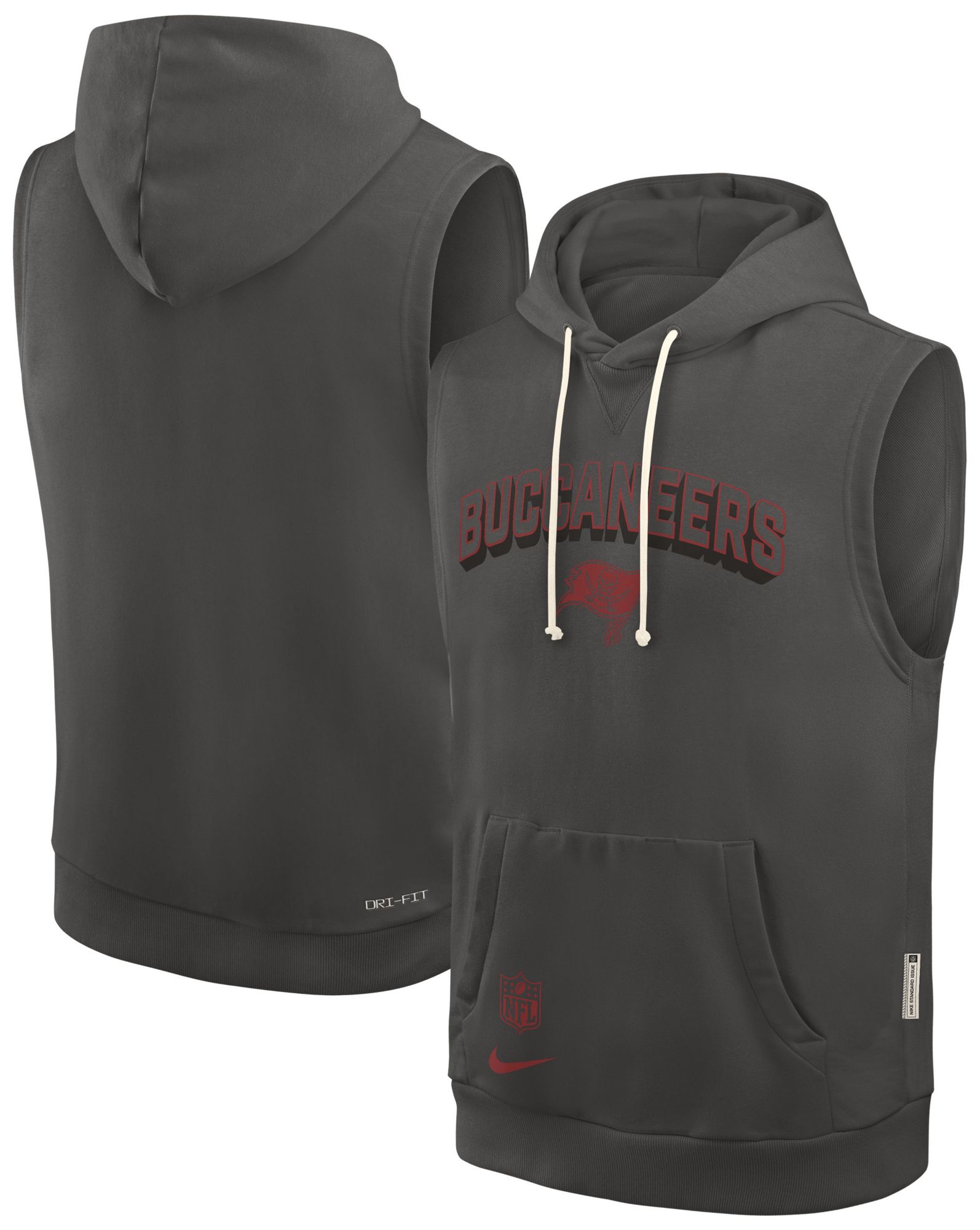 Nike Men's Tampa Bay Buccaneers Deep Pewter Sleeveless Hoodie product image