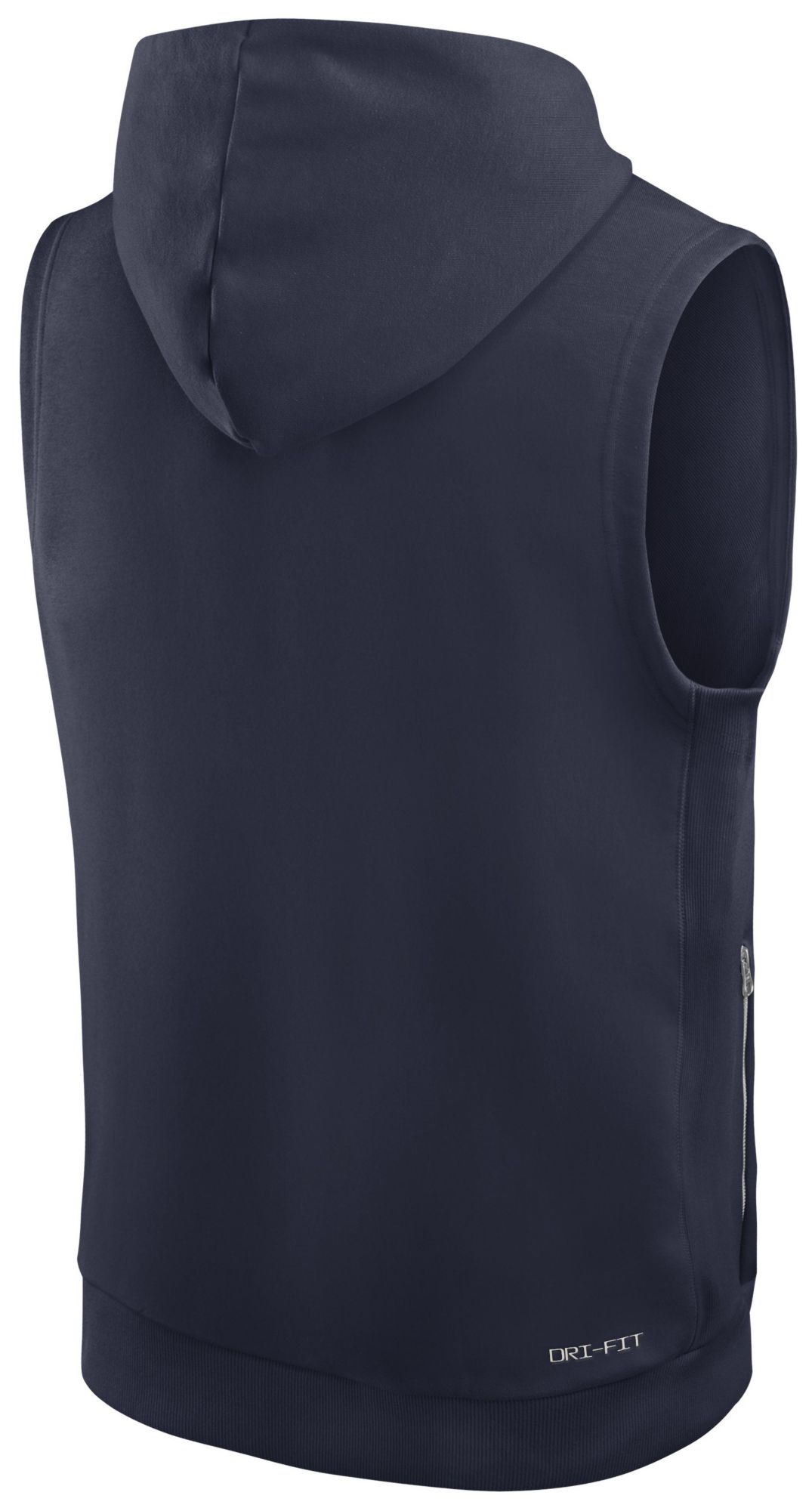 Nike Men's New England Patriots College Navy Sleeveless Hoodie