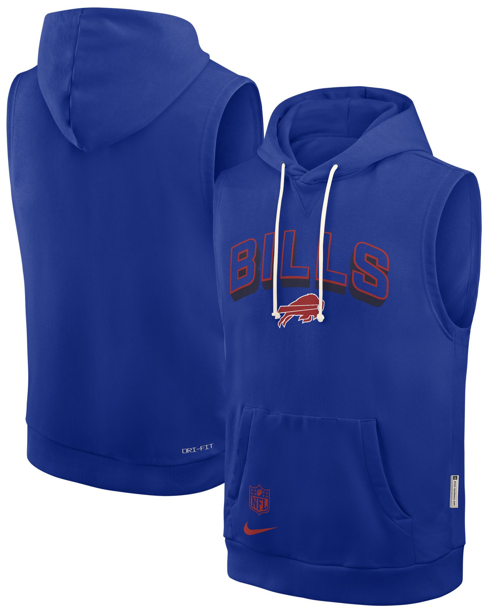 Nike Men's Buffalo Bills Old Royal Sleeveless Hoodie product image