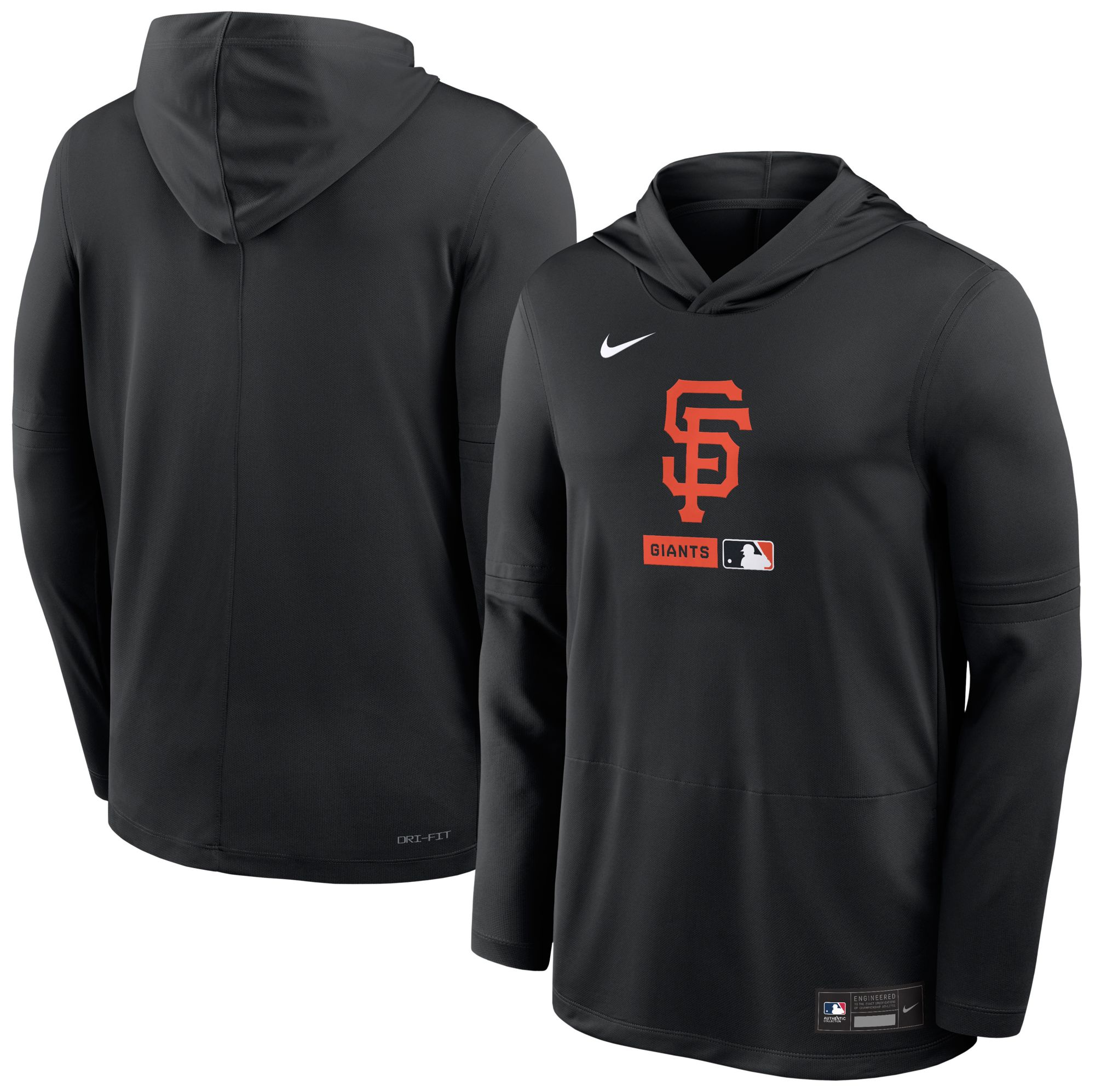 Nike Men's San Francisco Giants Red Authentic Collection Lightweight Hoodie product image