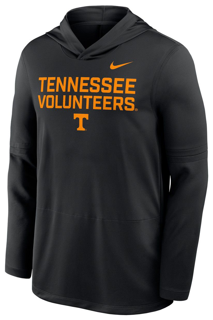 Nike Men's Tennessee Volunteers Black Dri-FIT Long Sleeve Hoodie T-Shirt product image