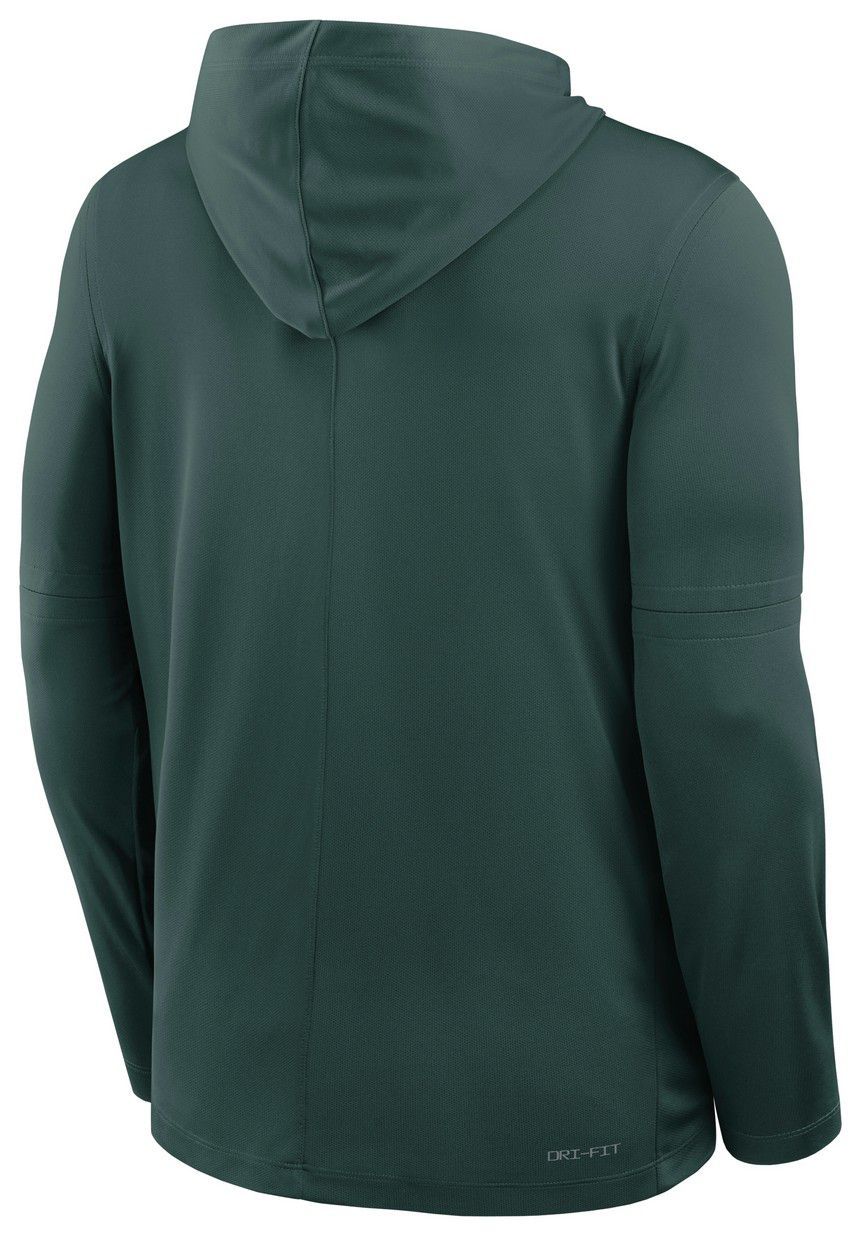 Nike Men's Michigan State Spartans Pro Green Dri-FIT Long Sleeve Hoodie T-Shirt product image