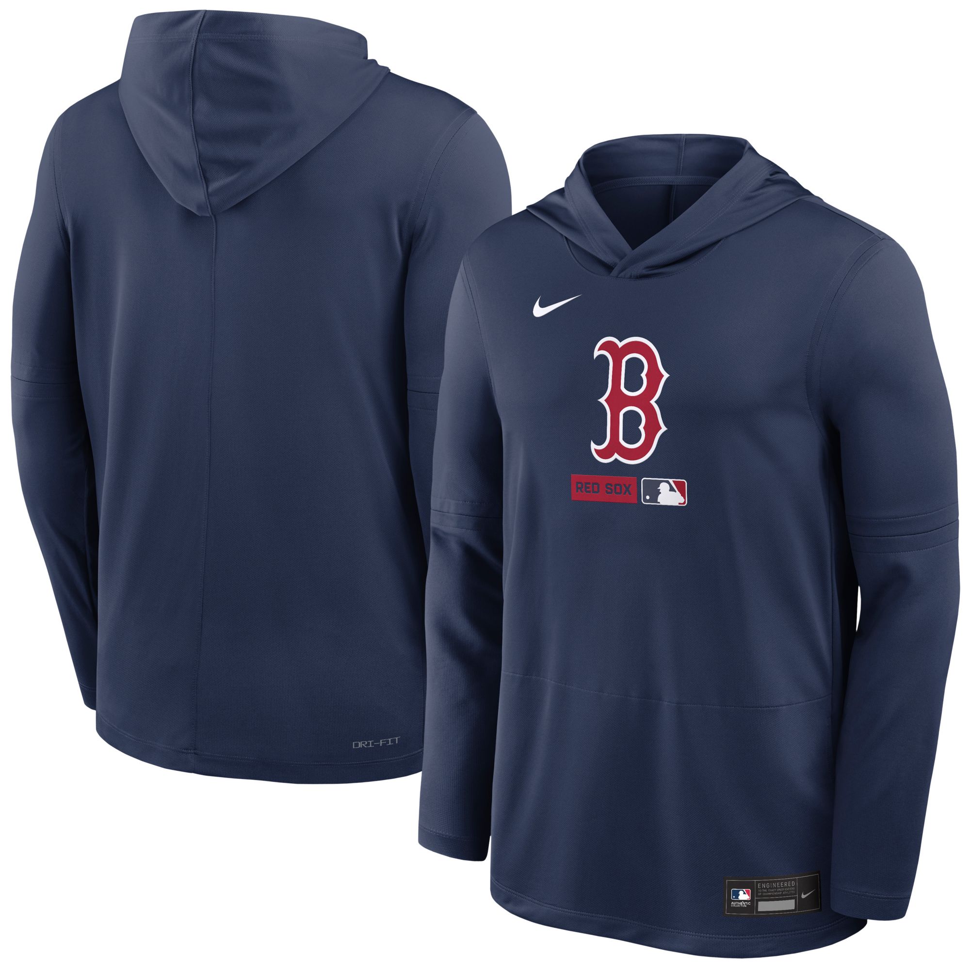 Nike Men's Boston Red Sox Blue Authentic Collection Lightweight Hoodie product image