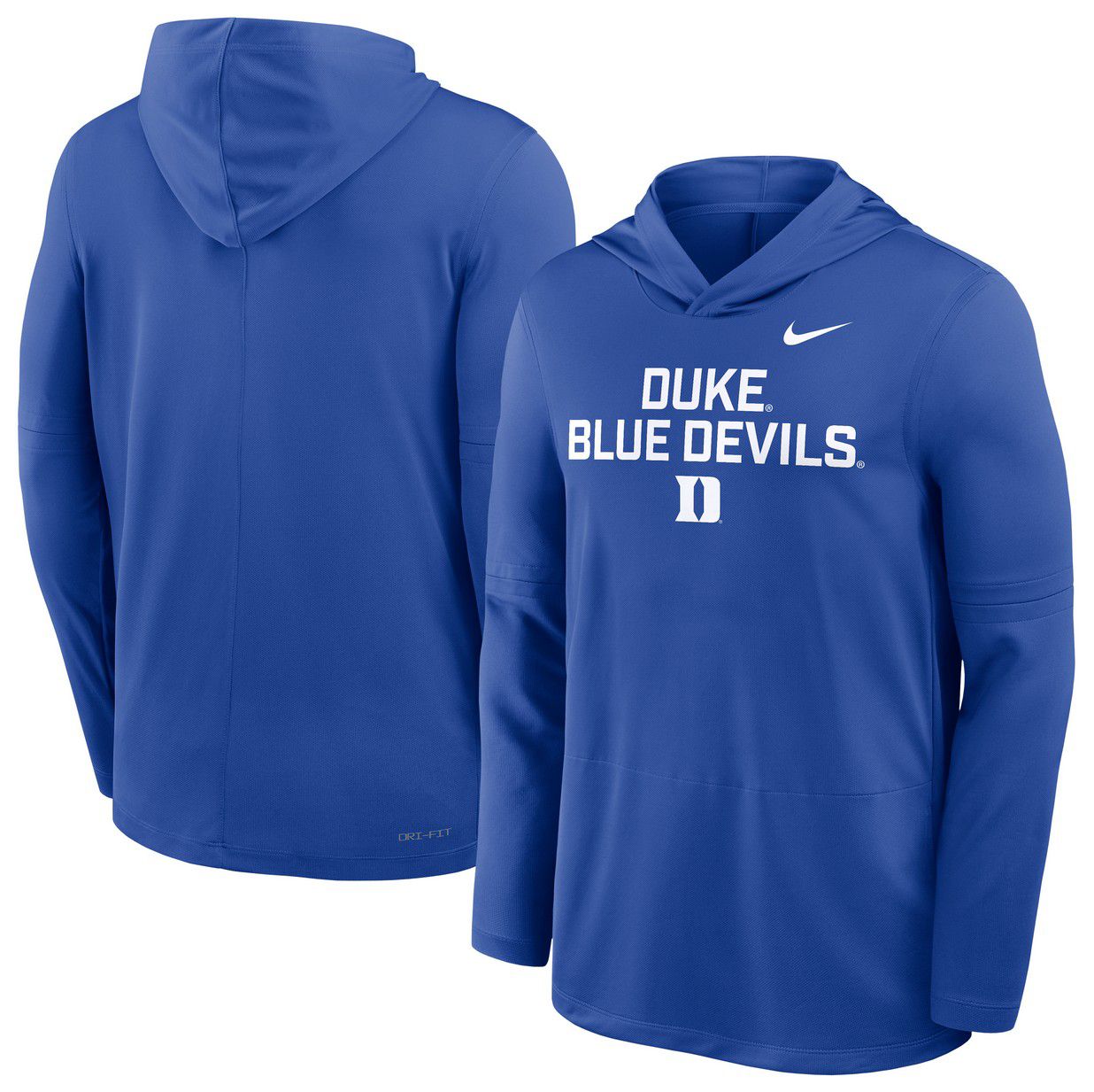 Nike Men's Duke Blue Devils Game Royal Dri-FIT Long Sleeve Hoodie T-Shirt product image
