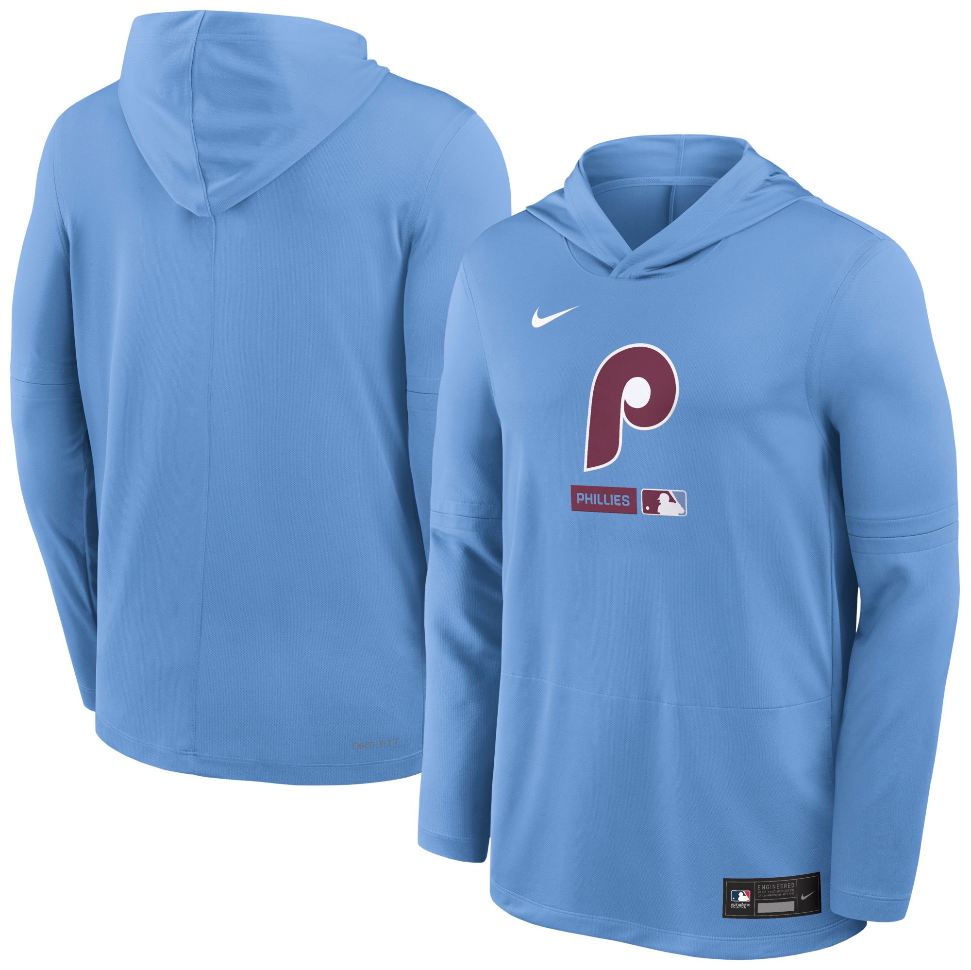 Nike Men's New York Yankees Blue Authentic Collection Lightweight Hoodie product image