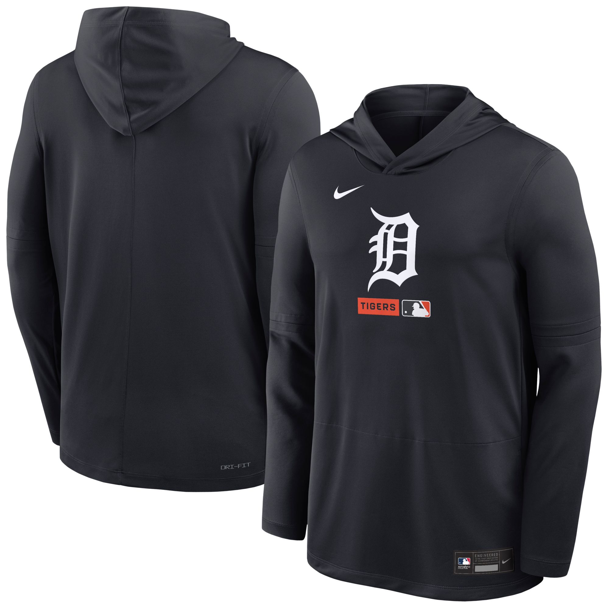 Nike Men's Detroit Tigers Blue Authentic Collection Lightweight Hoodie product image