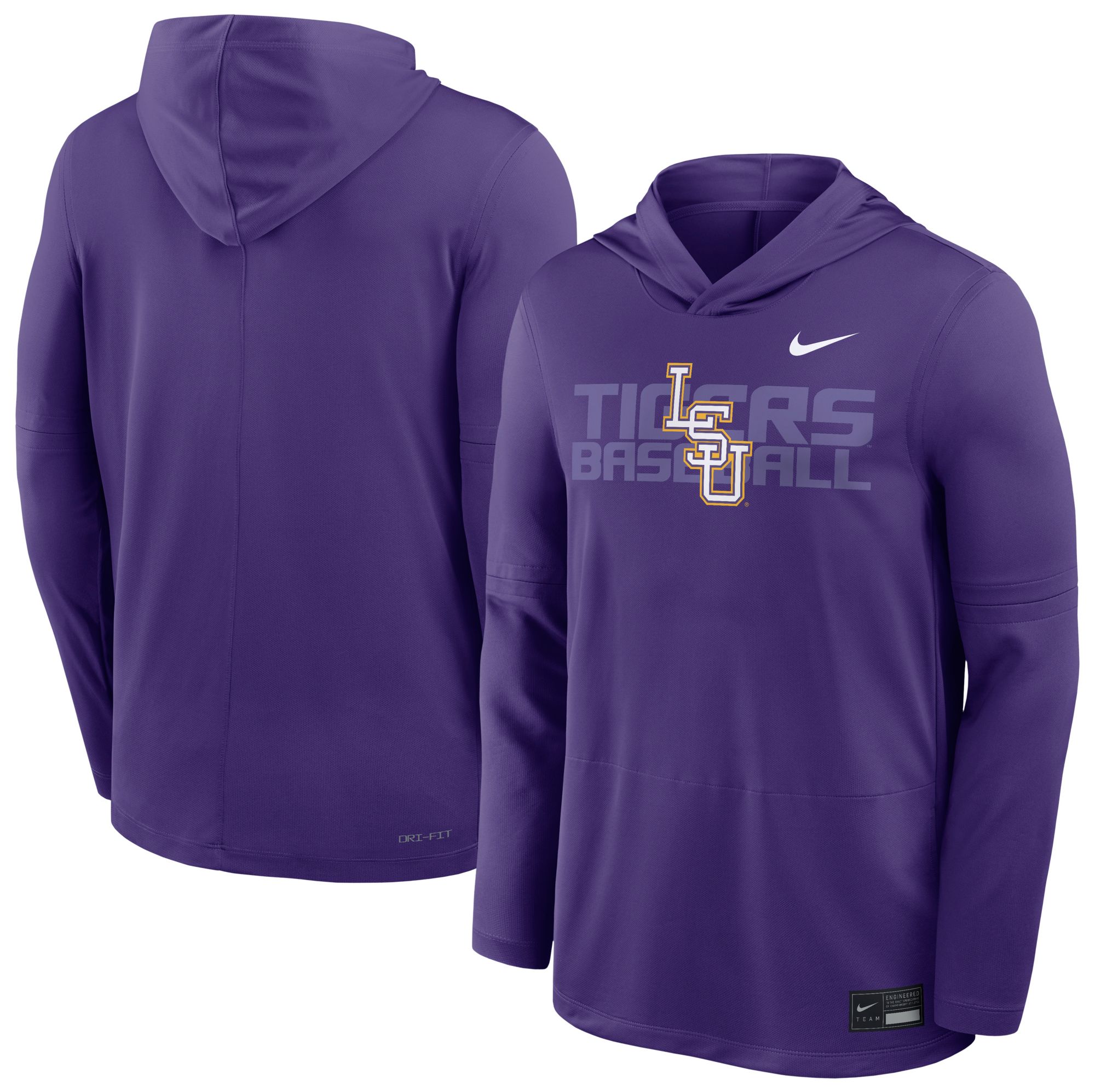Nike Men's LSU Tigers Court Purple Dugout Hoodie Top product image