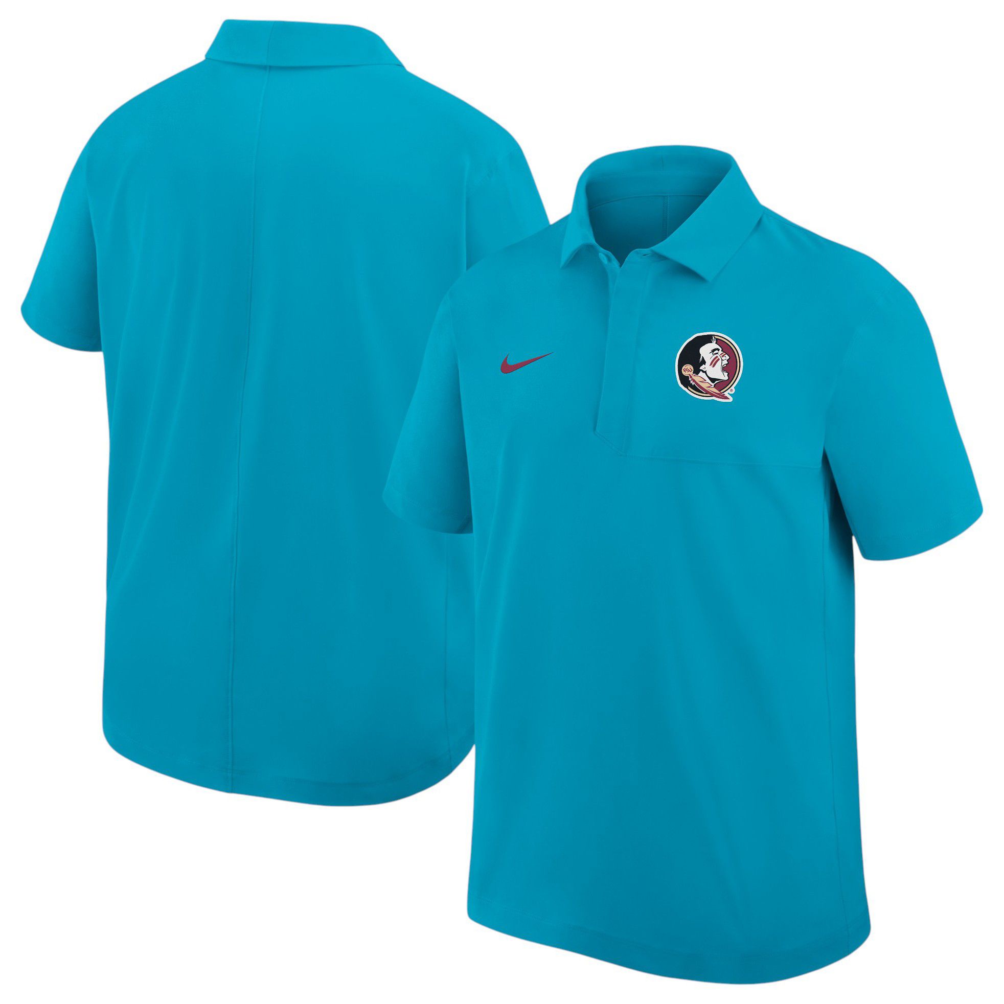 Nike Men's Florida State Seminoles Turqouise Dri-Fit Woven Polo product image
