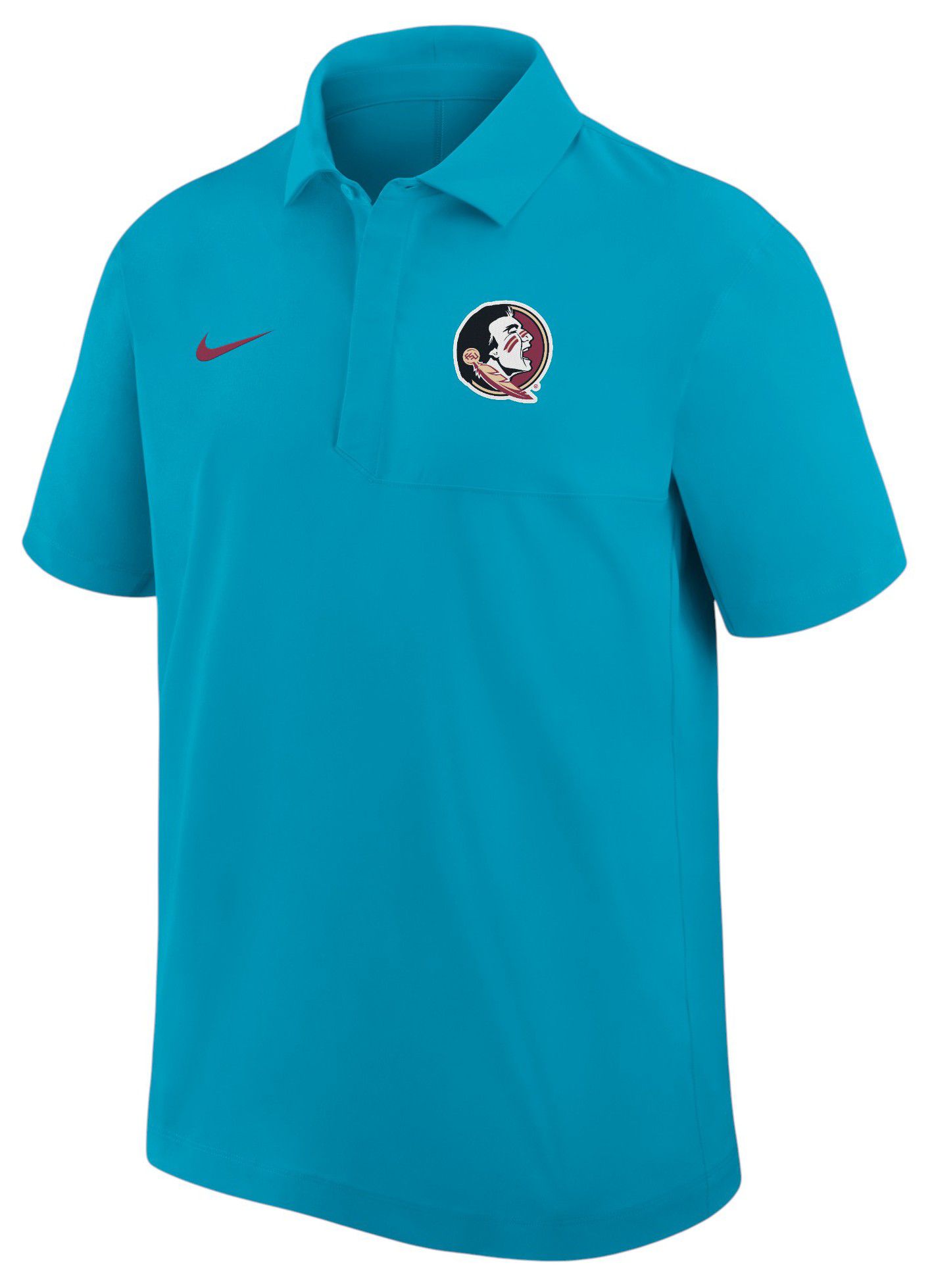 Nike Men's Florida State Seminoles Turqouise Dri-Fit Woven Polo product image