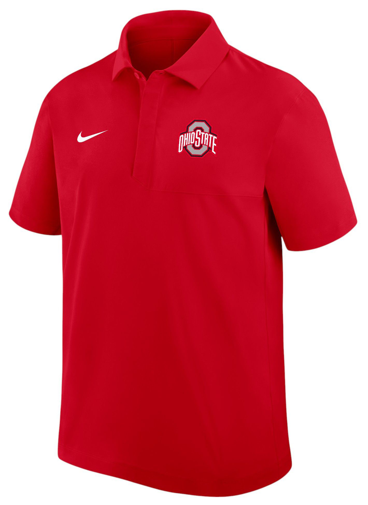 Nike Men's Ohio State Buckeyes University Red Dri-Fit Woven Polo product image