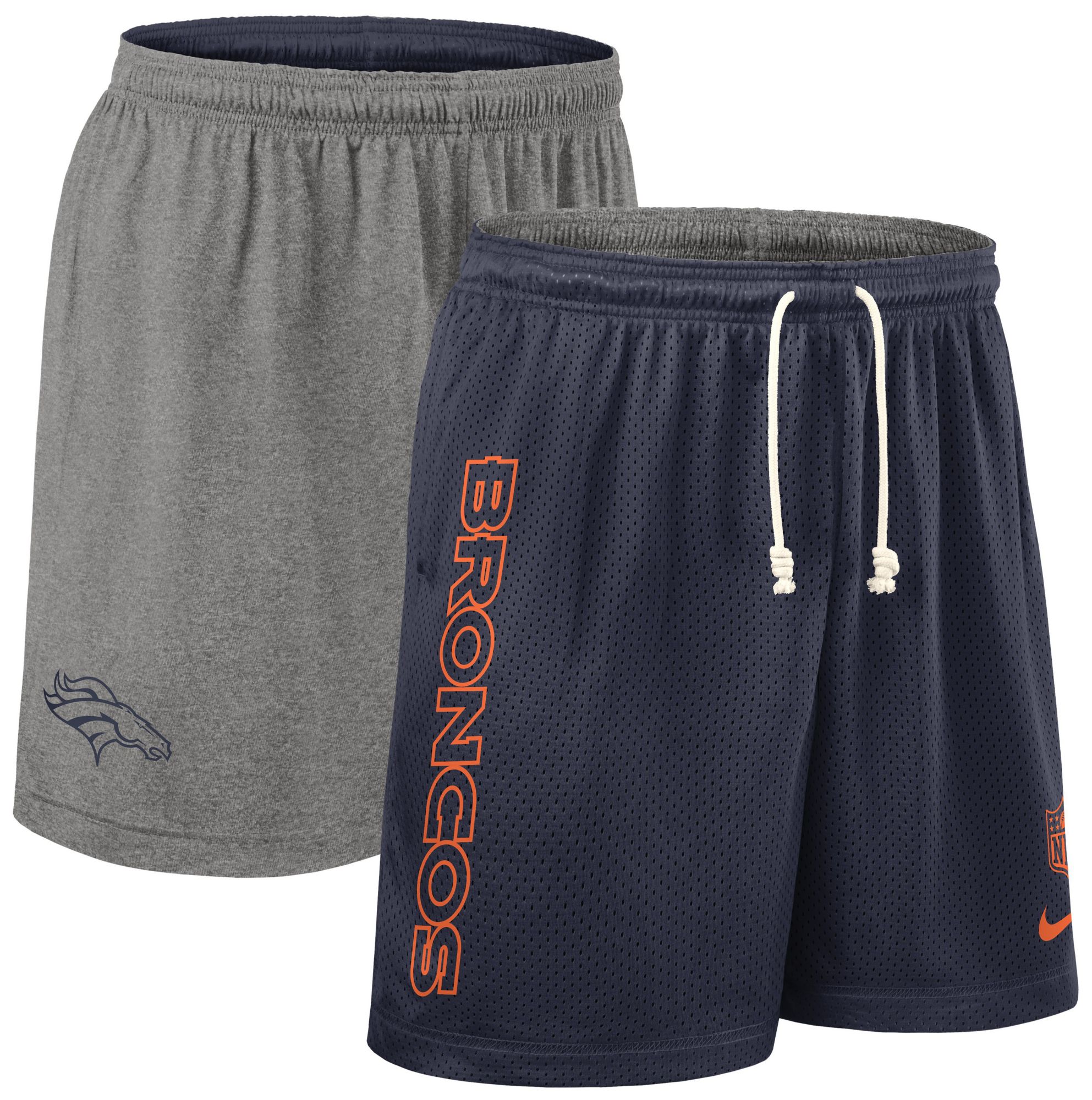 Nike Men's Denver Broncos College Navy Reversible Shorts product image