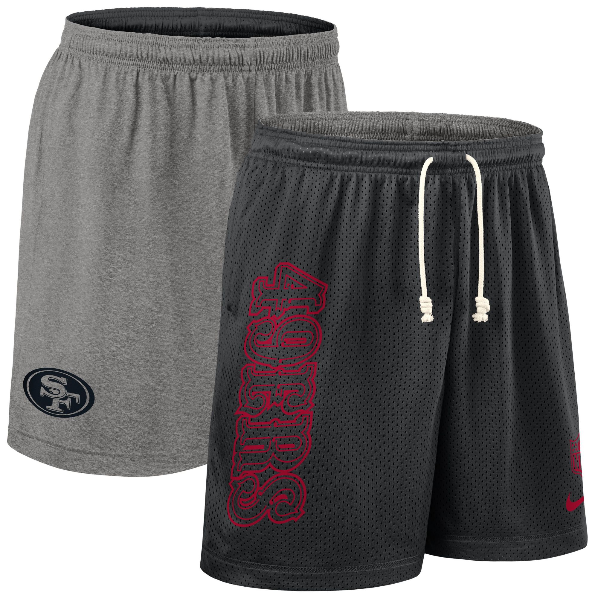 Nike Men's San Francisco 49ers Black Reversible Shorts product image