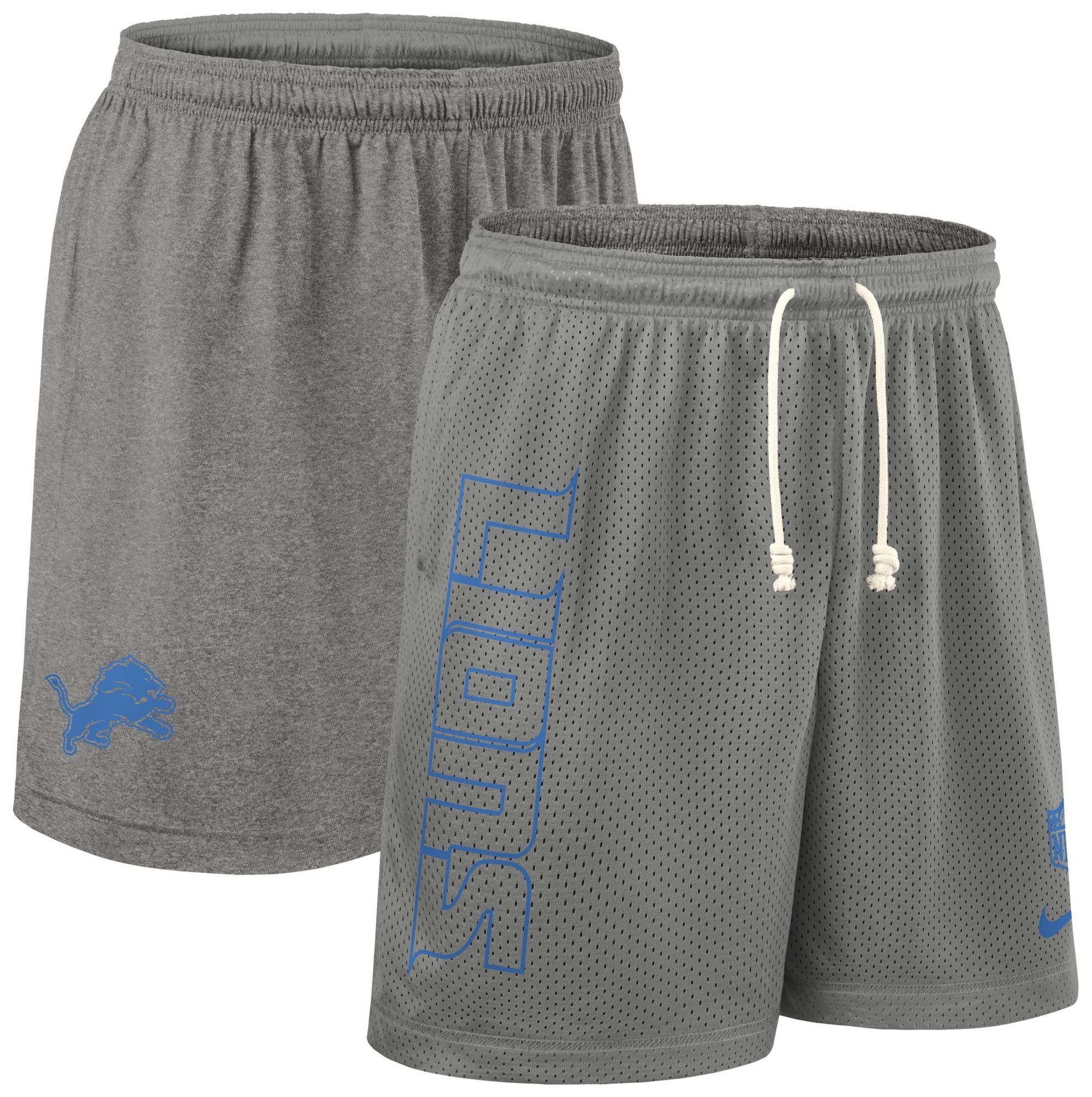 Nike Men's Detroit Lions Dark Steel Grey Reversible Shorts product image