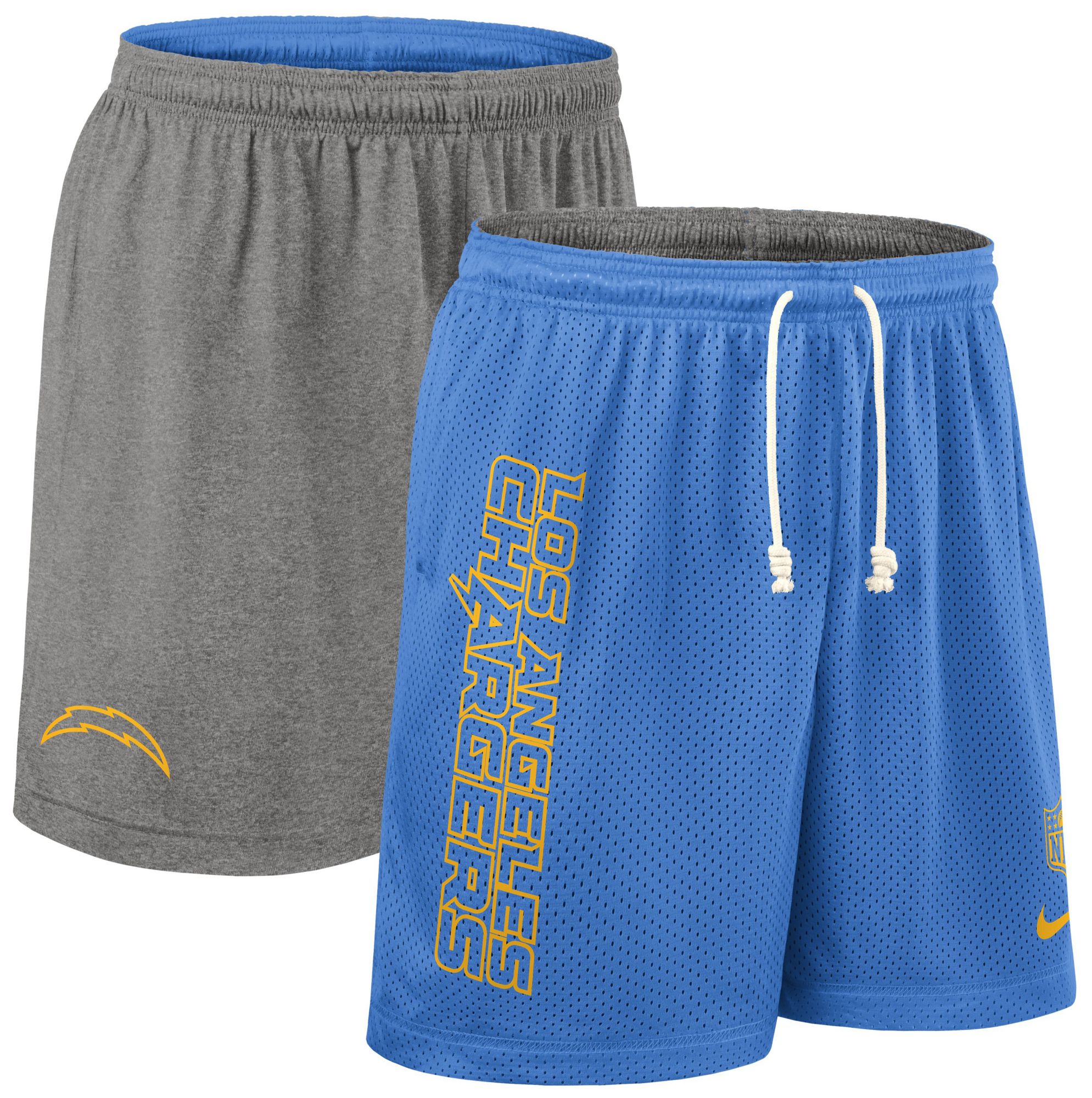 Nike Men's Los Angeles Chargers Italy Blue Reversible Shorts product image