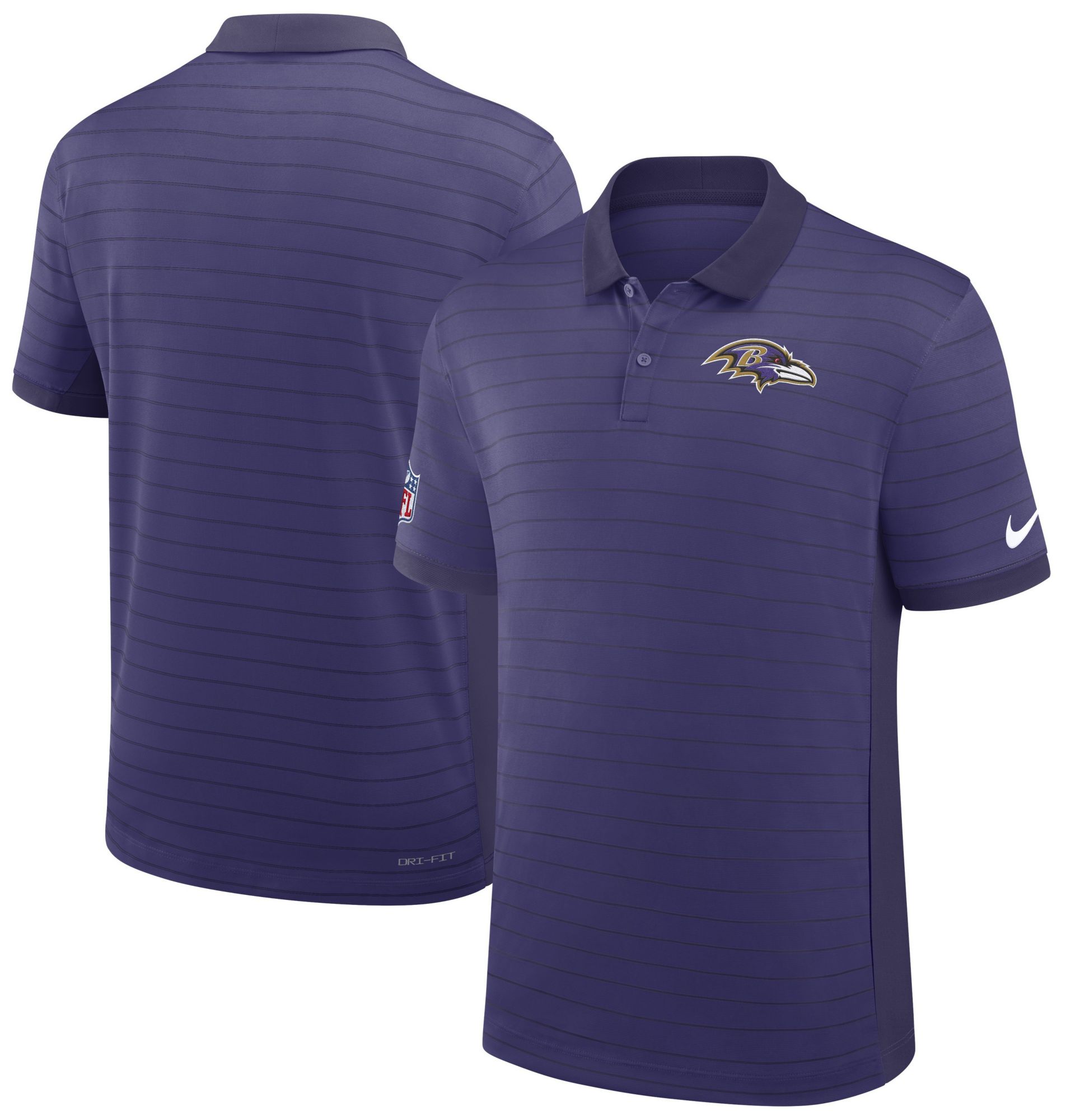 Nike Men's Baltimore Ravens New Orchid Dri-FIT Victory Striped Polo product image
