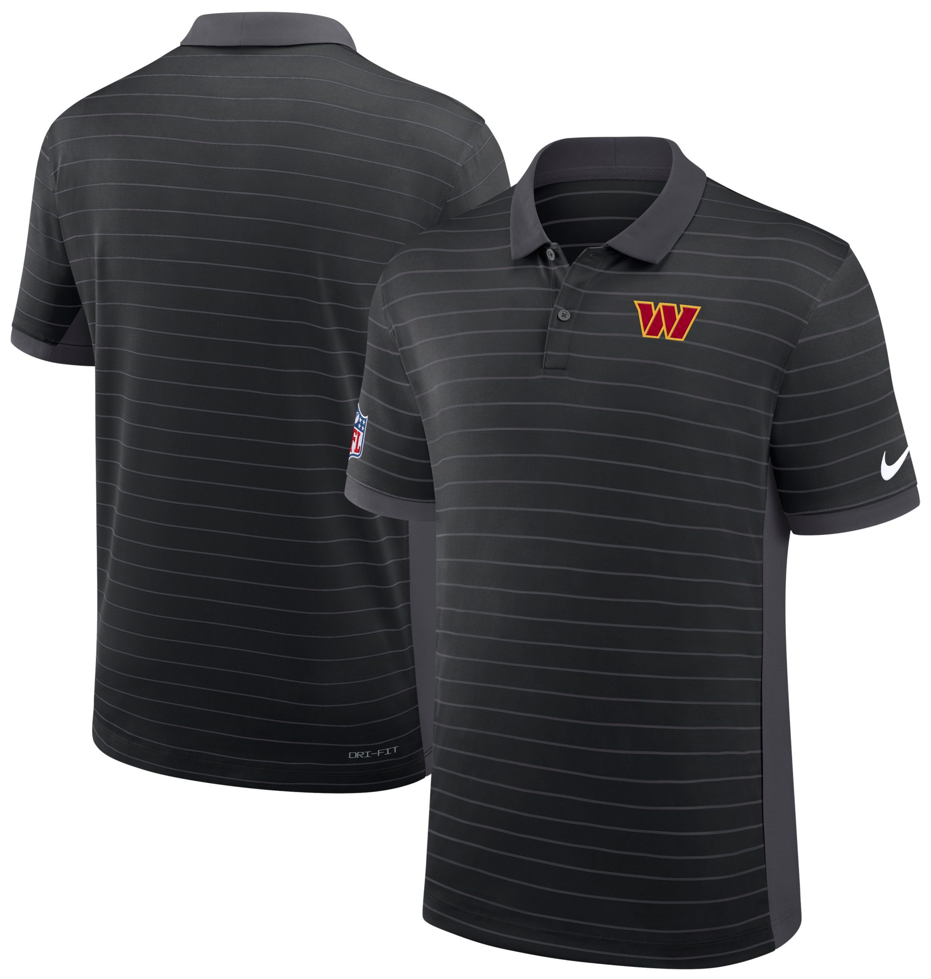 Nike Men's Washington Commanders Black Striped Polo product image