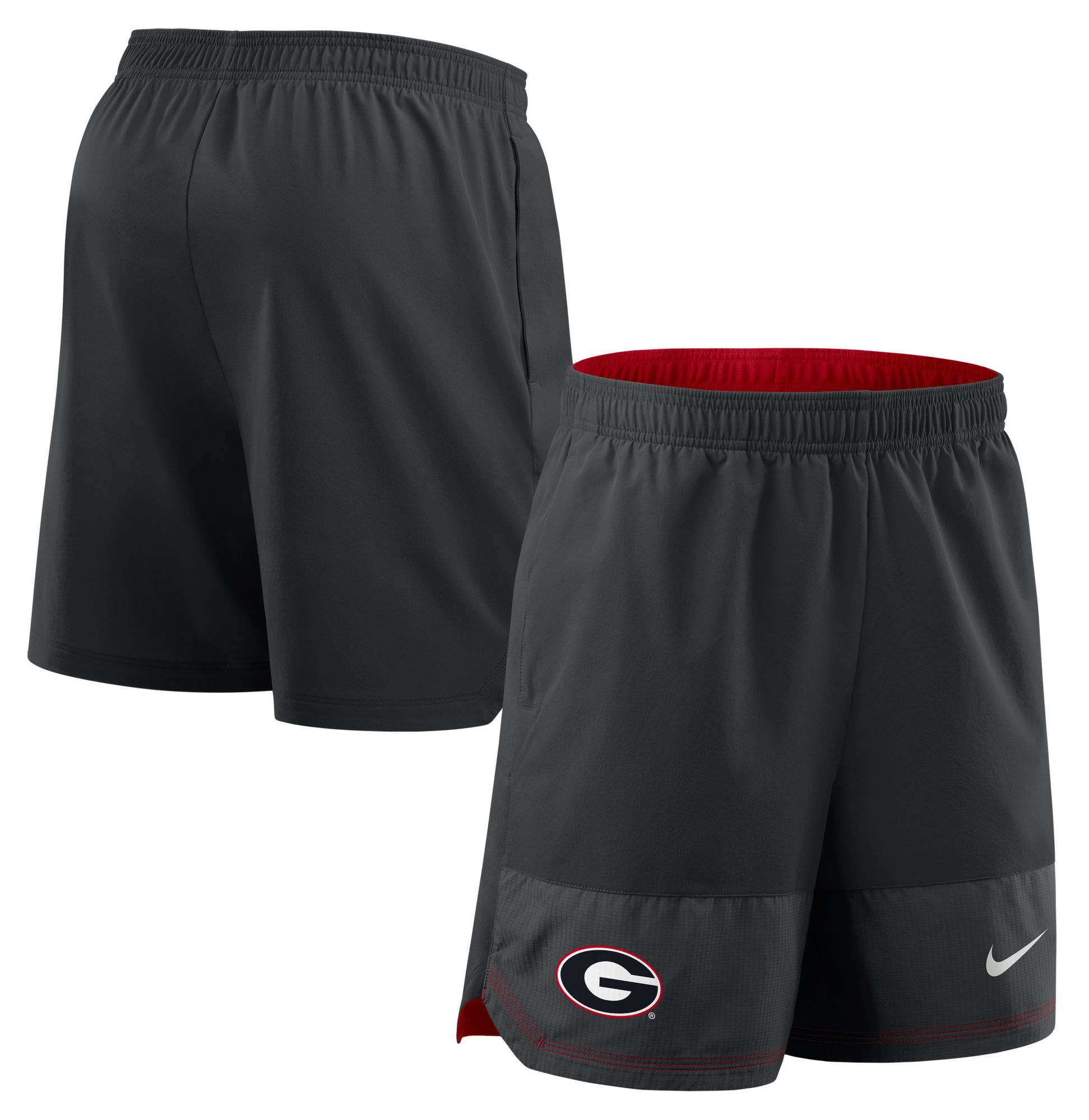 Nike Men's Georgia Bulldogs Black Dri-Fit Woven Shorts product image