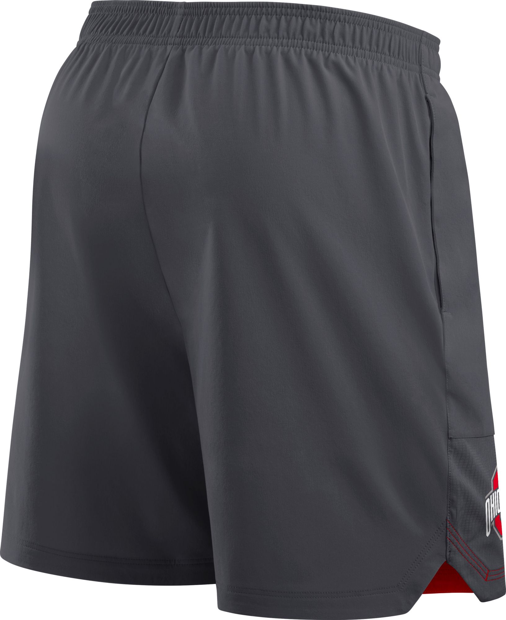 Nike Men's Ohio State Buckeyes Grey Dri-Fit Woven Shorts product image