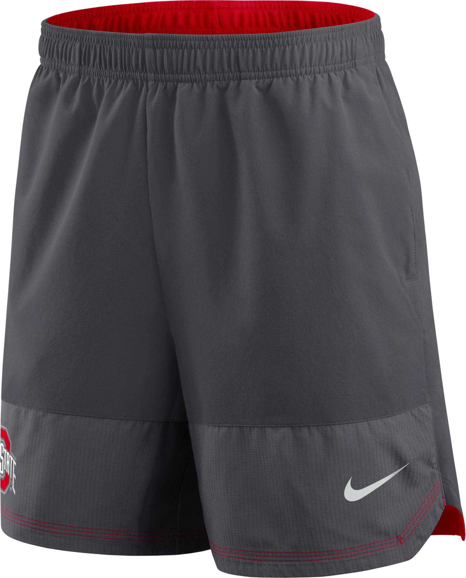 Nike Men's Ohio State Buckeyes Grey Dri-Fit Woven Shorts product image