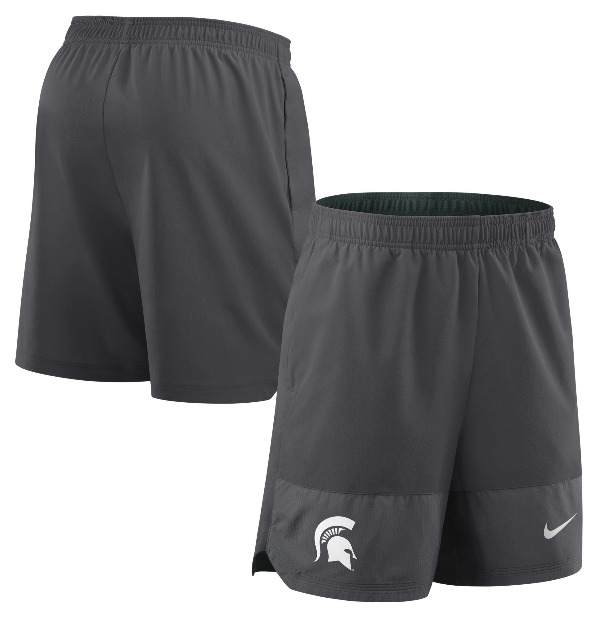 Nike Men's Michigan State Spartans Grey Dri-Fit Woven Shorts product image