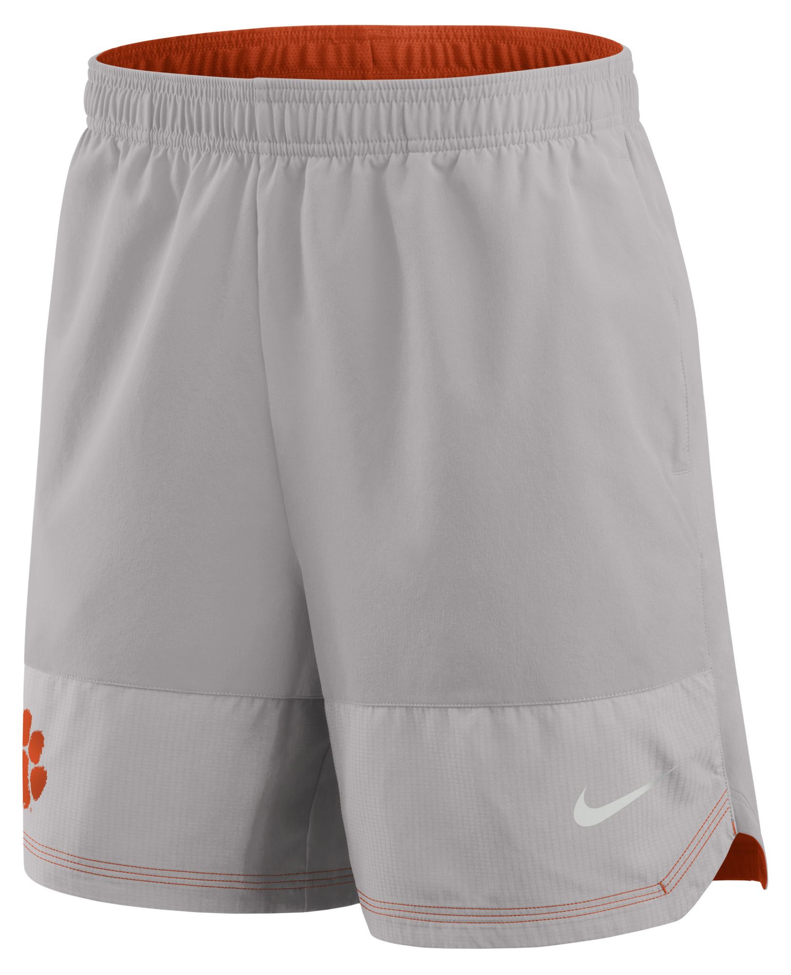 Nike Men's Clemson Tigers Grey Dri-Fit Woven Shorts product image