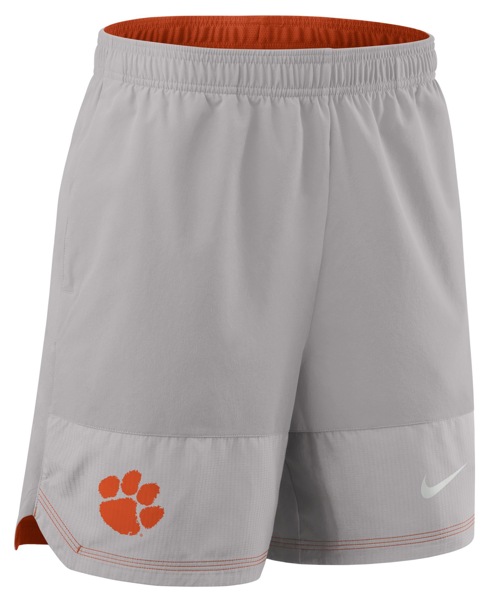 Nike Men's Clemson Tigers Grey Dri-Fit Woven Shorts product image