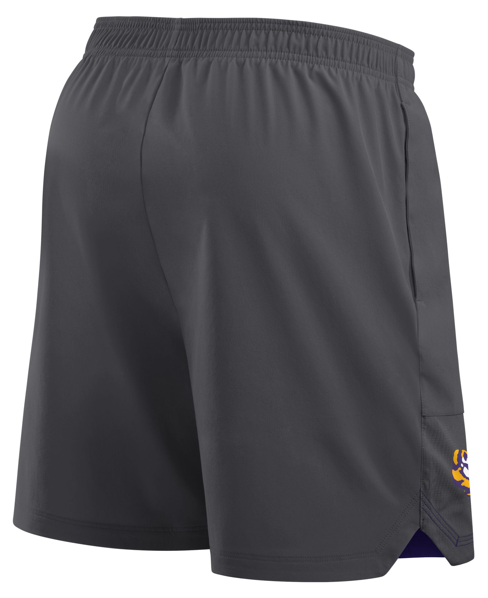Nike Men's LSU Tigers Grey Dri-Fit Woven Shorts product image