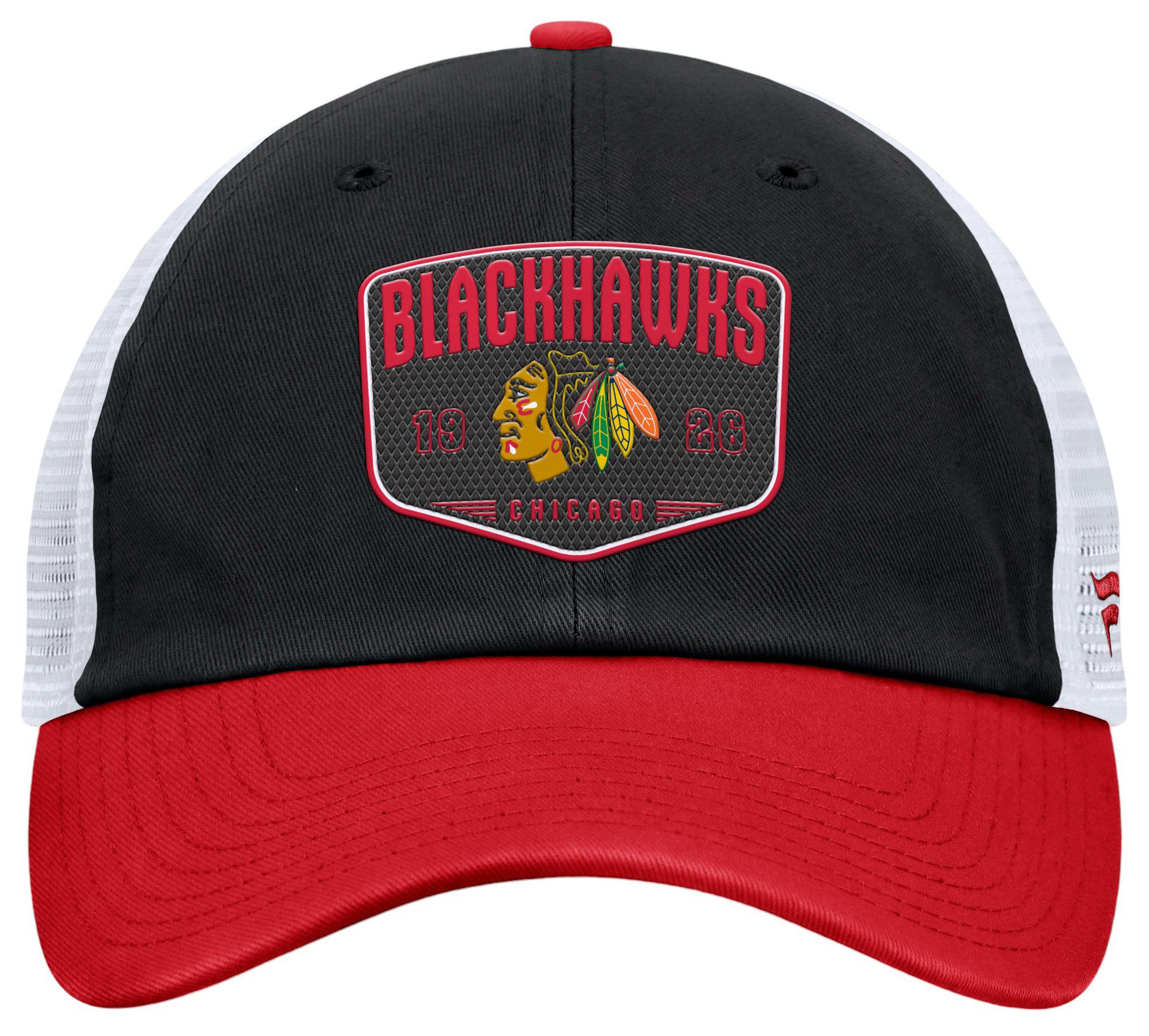 NHL Adult Chicago Blackhawks One Time Black Adjustable Hat product image
