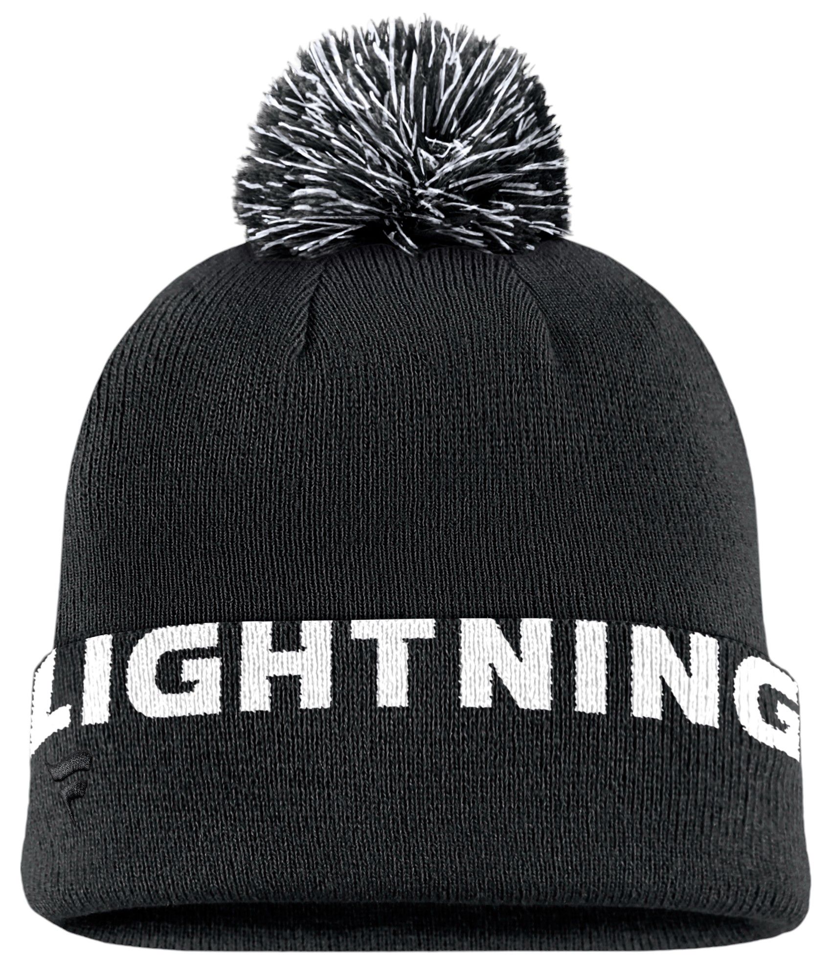 NHL Adult Tampa Bay Lightning 2024 HighStick Black Pom Beanie Dick's