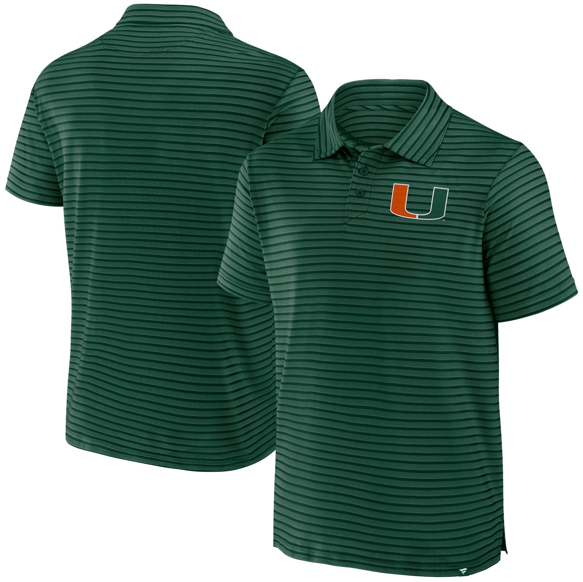 NCAA Men's Miami Hurricanes Green Victory Calls Polo product image