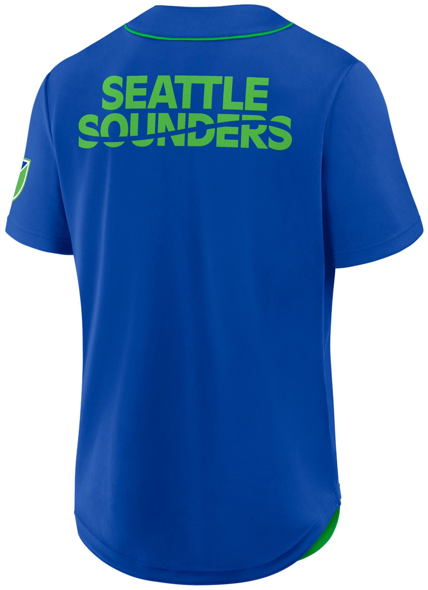 MLS Adult Seattle Sounders Royal Baseball Jersey product image
