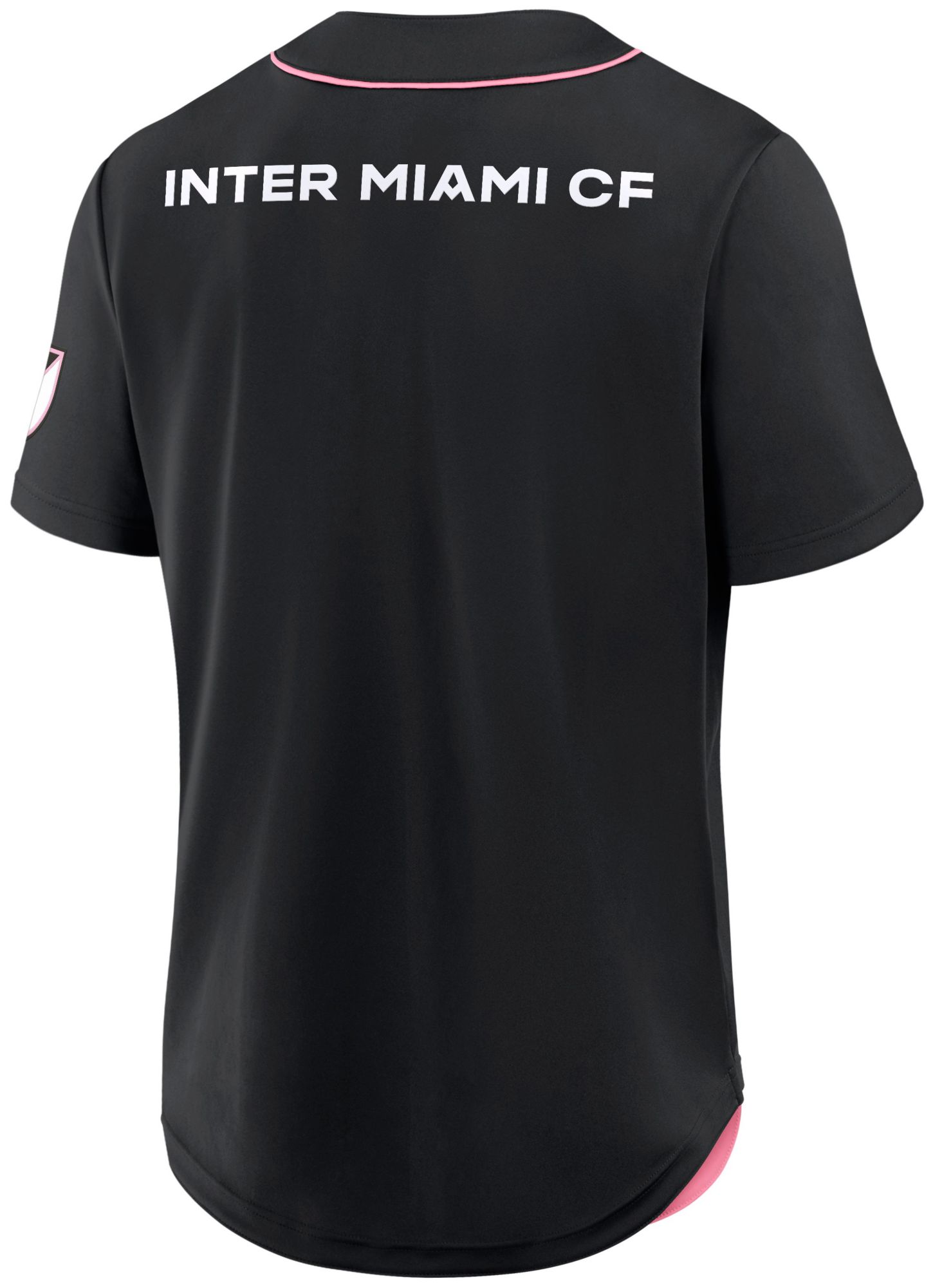 MLS Adult Inter Miami CF Black Baseball Jersey product image