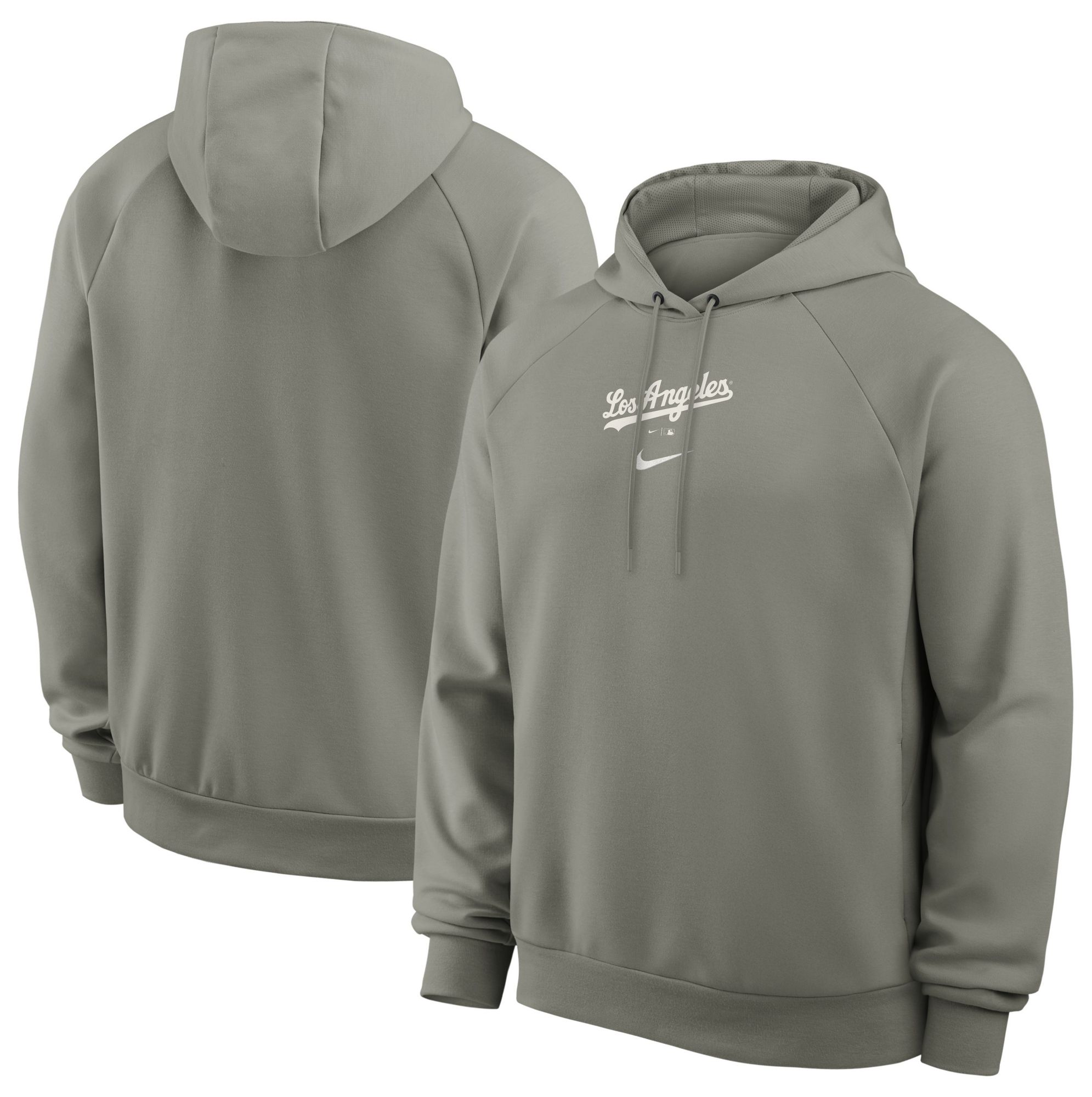 Nike Men's Los Angeles Dodgers Gray Dri-FIT Primary Fleece UV Pullover Hoodie product image
