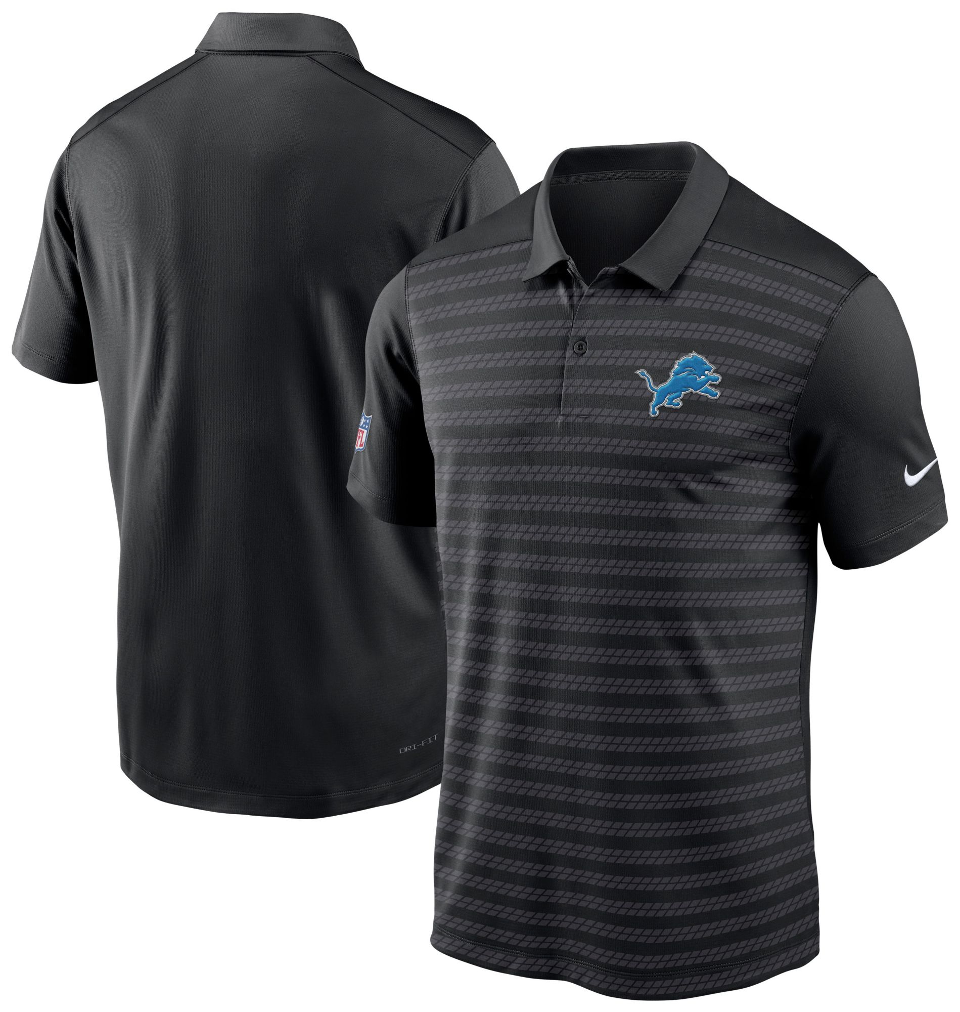 Nike Men's Detroit Lions Sideline Victory Black Polo product image