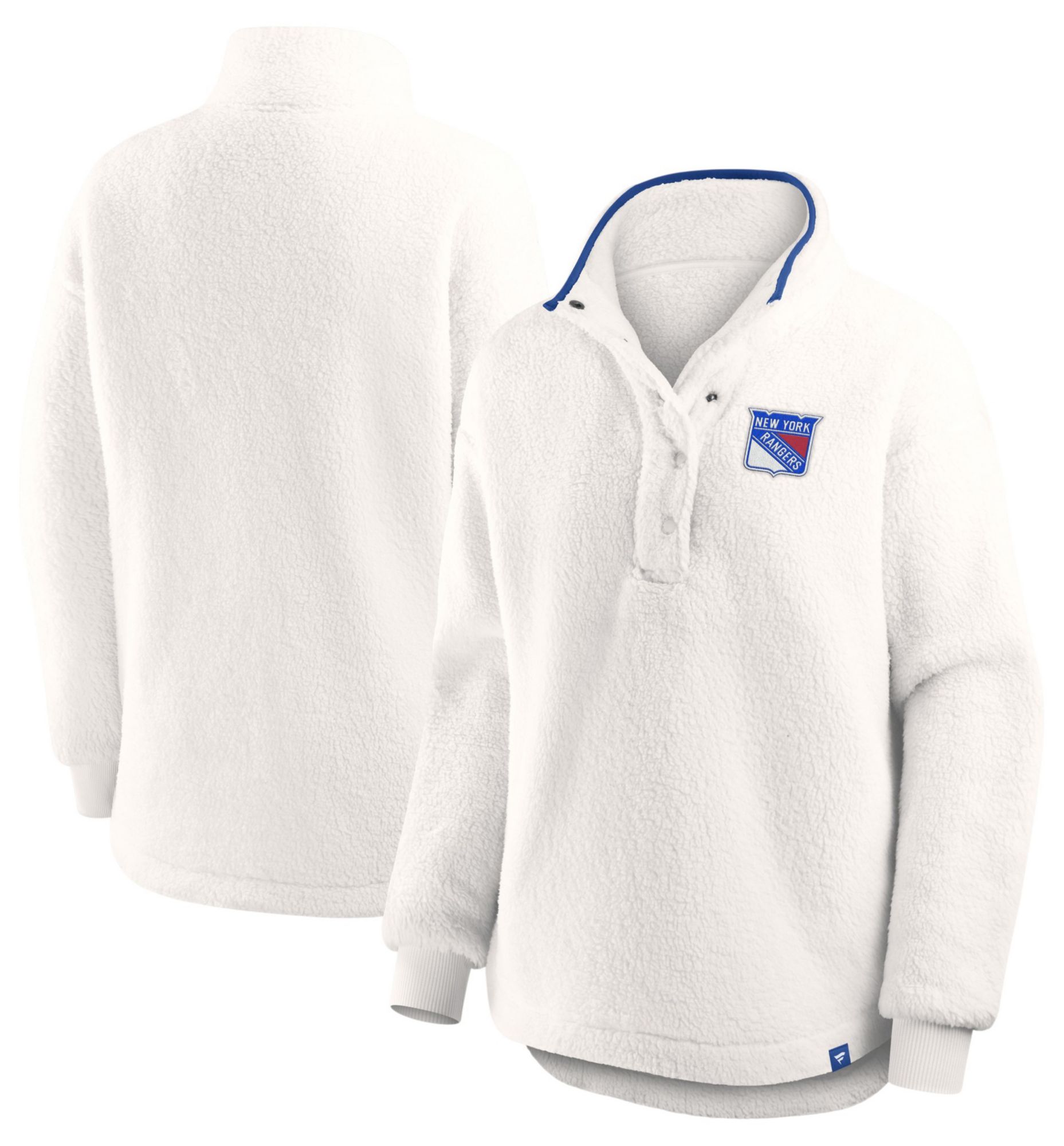 Fanatics Women's New York Rangers White Full-Zip Sherpa Jacket product image