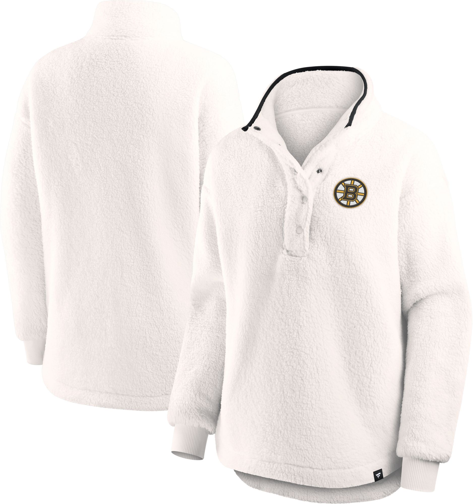 NHL Women's Boston Bruins White Full-Zip Sherpa Jacket product image
