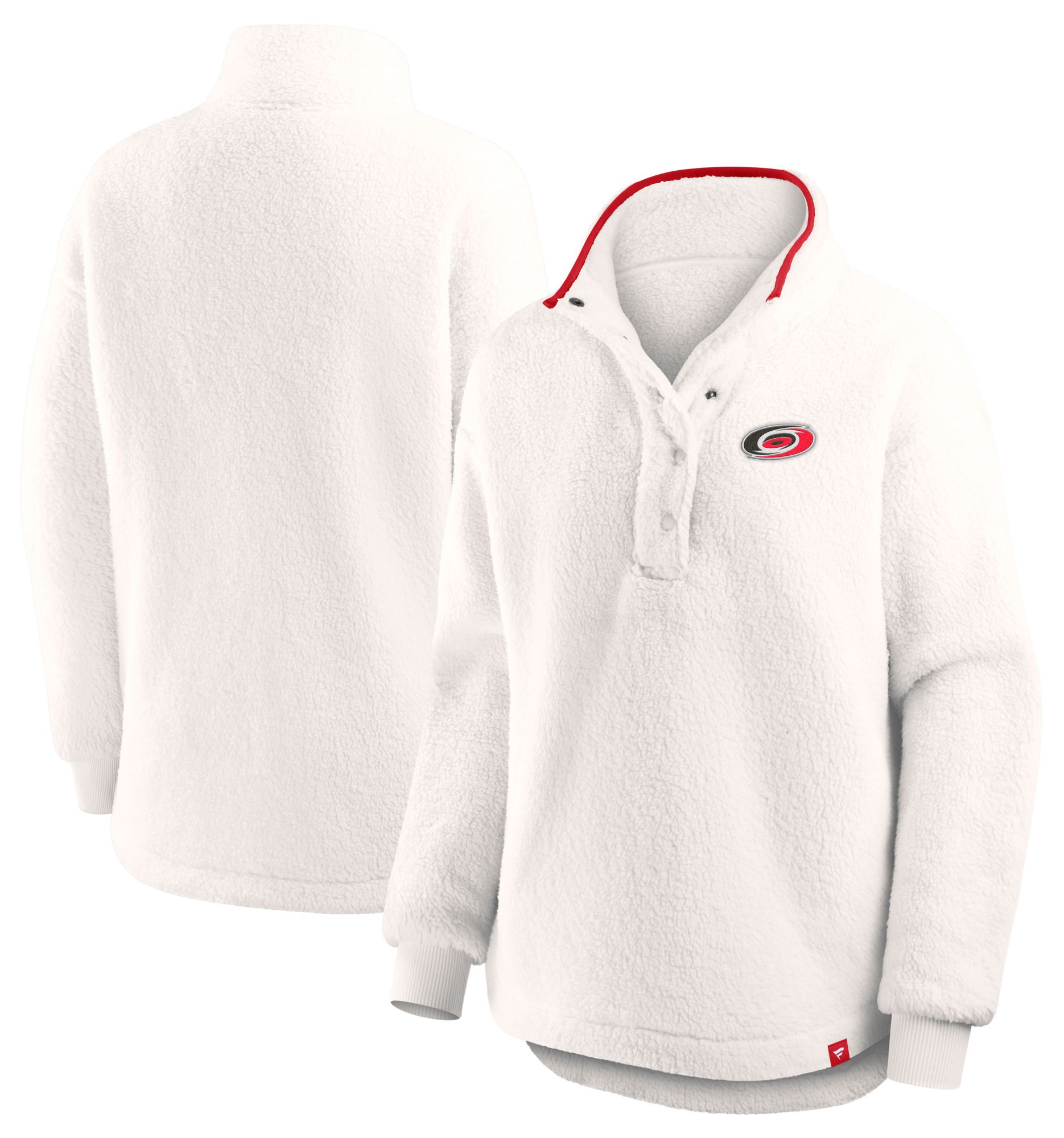 Fanatics Women's Carolina Hurricanes White Full-Zip Sherpa Jacket product image