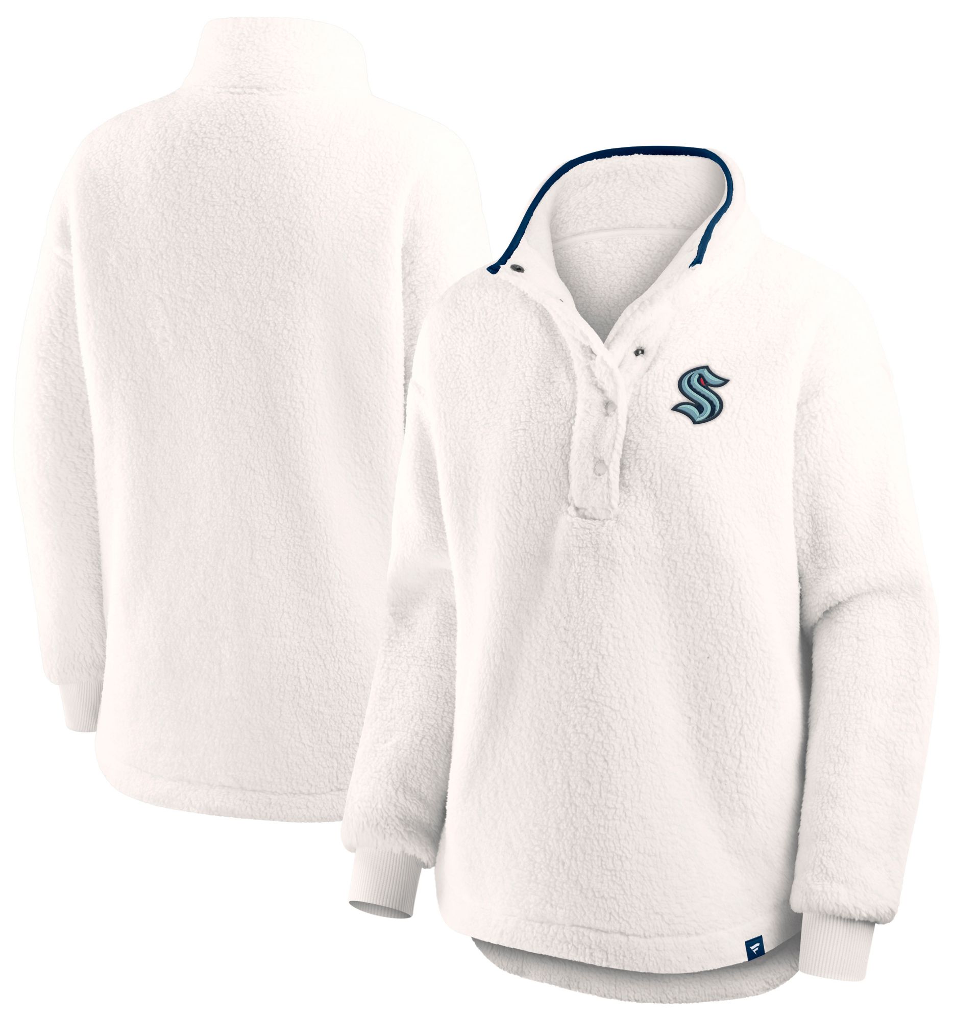 Fanatics Women's Seattle Kraken White Full-Zip Sherpa Jacket product image