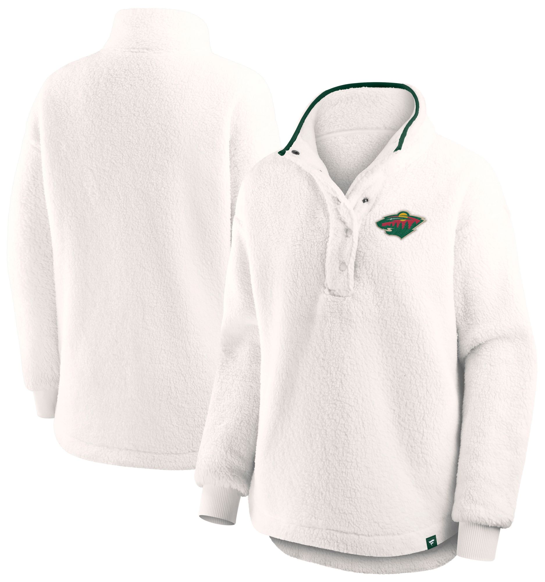 Fanatics Women's Minnesota Wild White Full-Zip Sherpa Jacket product image