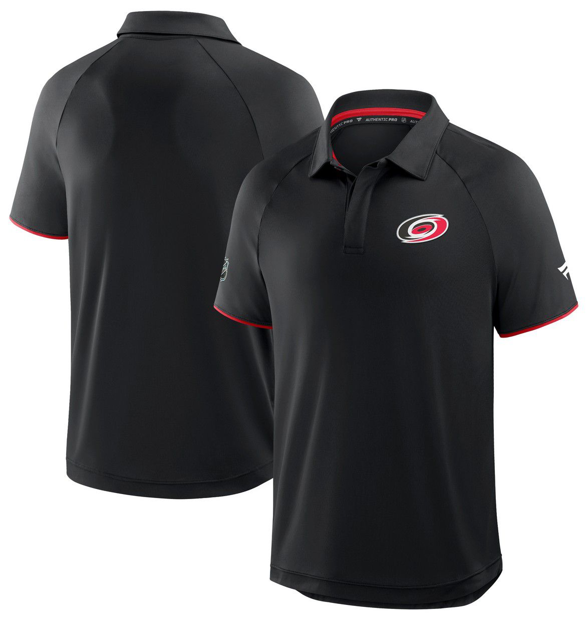 NHL Men's Carolina Hurricanes Black Rink Polo product image