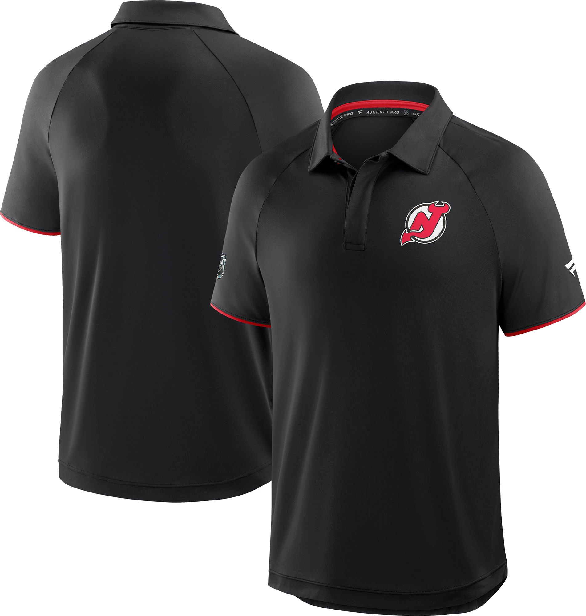 NHL Men's New Jersey Devils Black Rink Polo product image