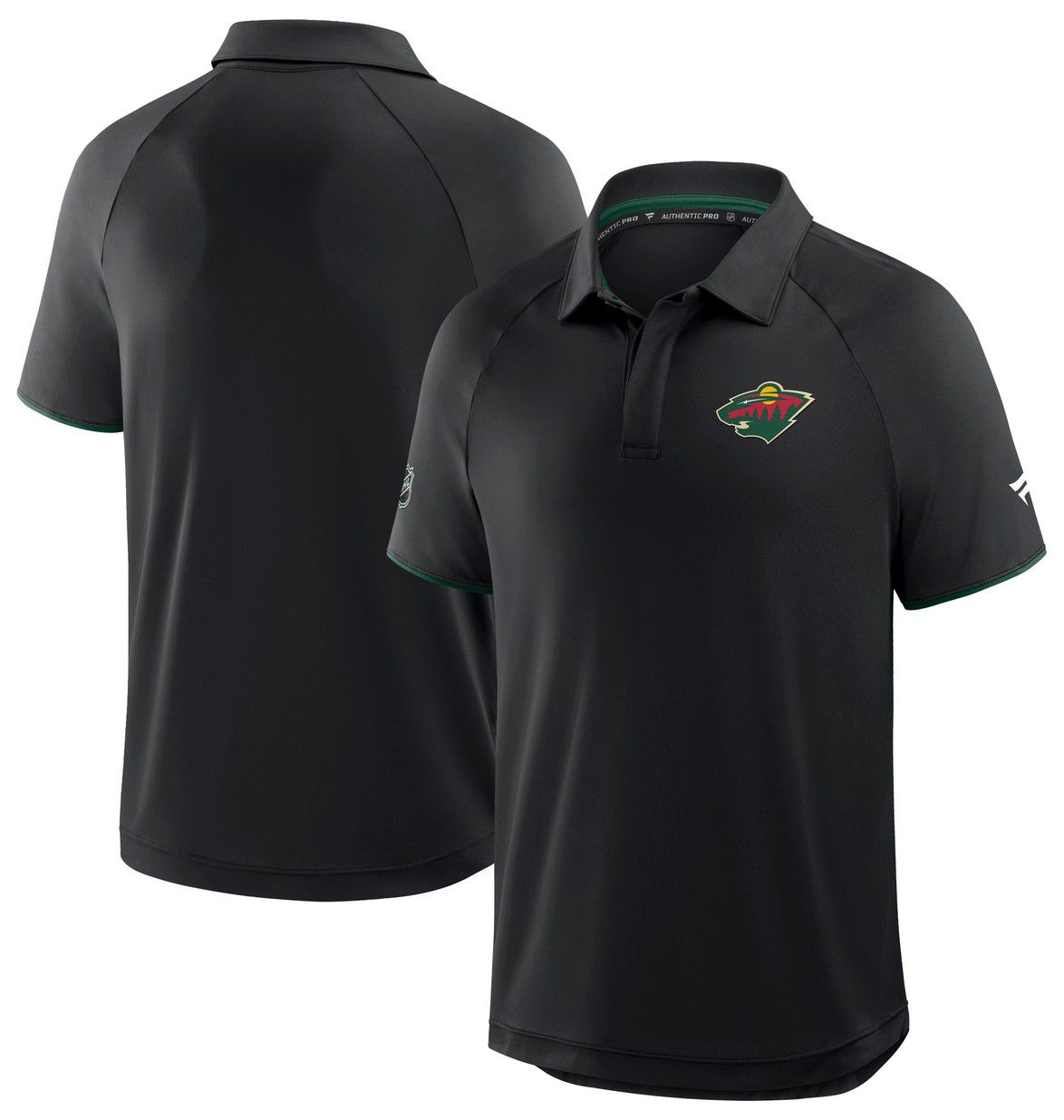 NHL Men's Minnesota Wild Black Rink Polo product image