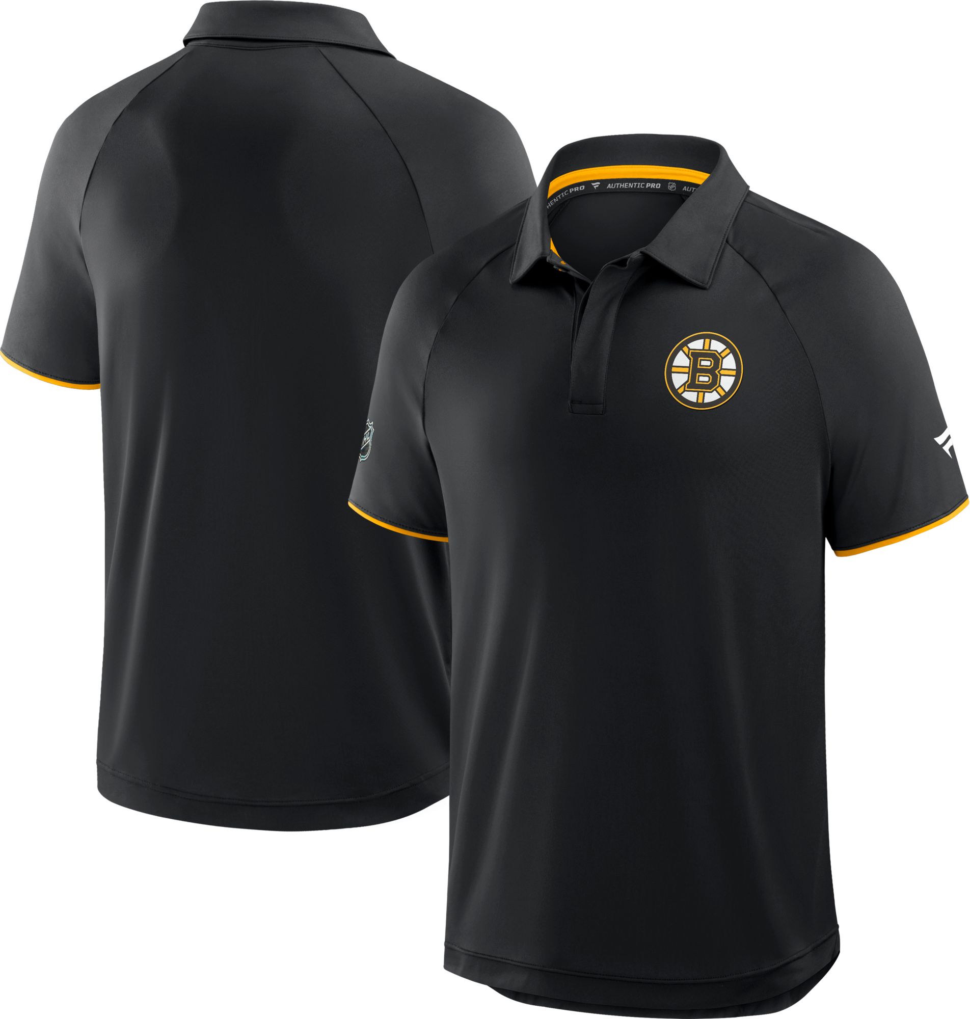 NHL Men's Boston Bruins Black Rink Polo product image