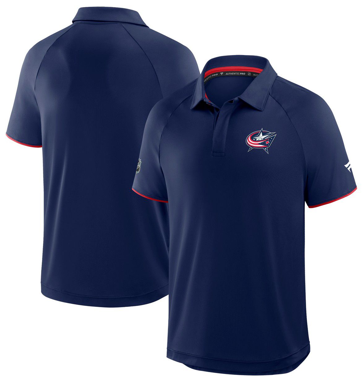 NHL Men's Columbus Blue Jackets Navy Rink Polo product image